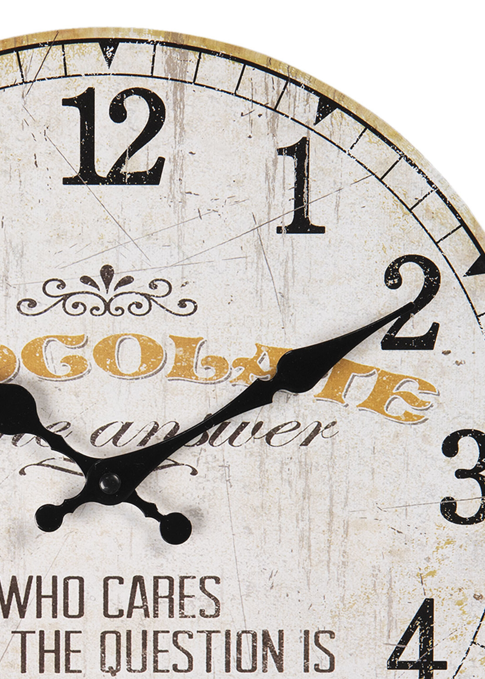 Clayre & Eef Wandklok Ø 30*3 cm / 1*AA 6KL0605