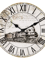 Clayre & Eef Wandklok Ø 30*3 cm / 1*AA 6KL0606