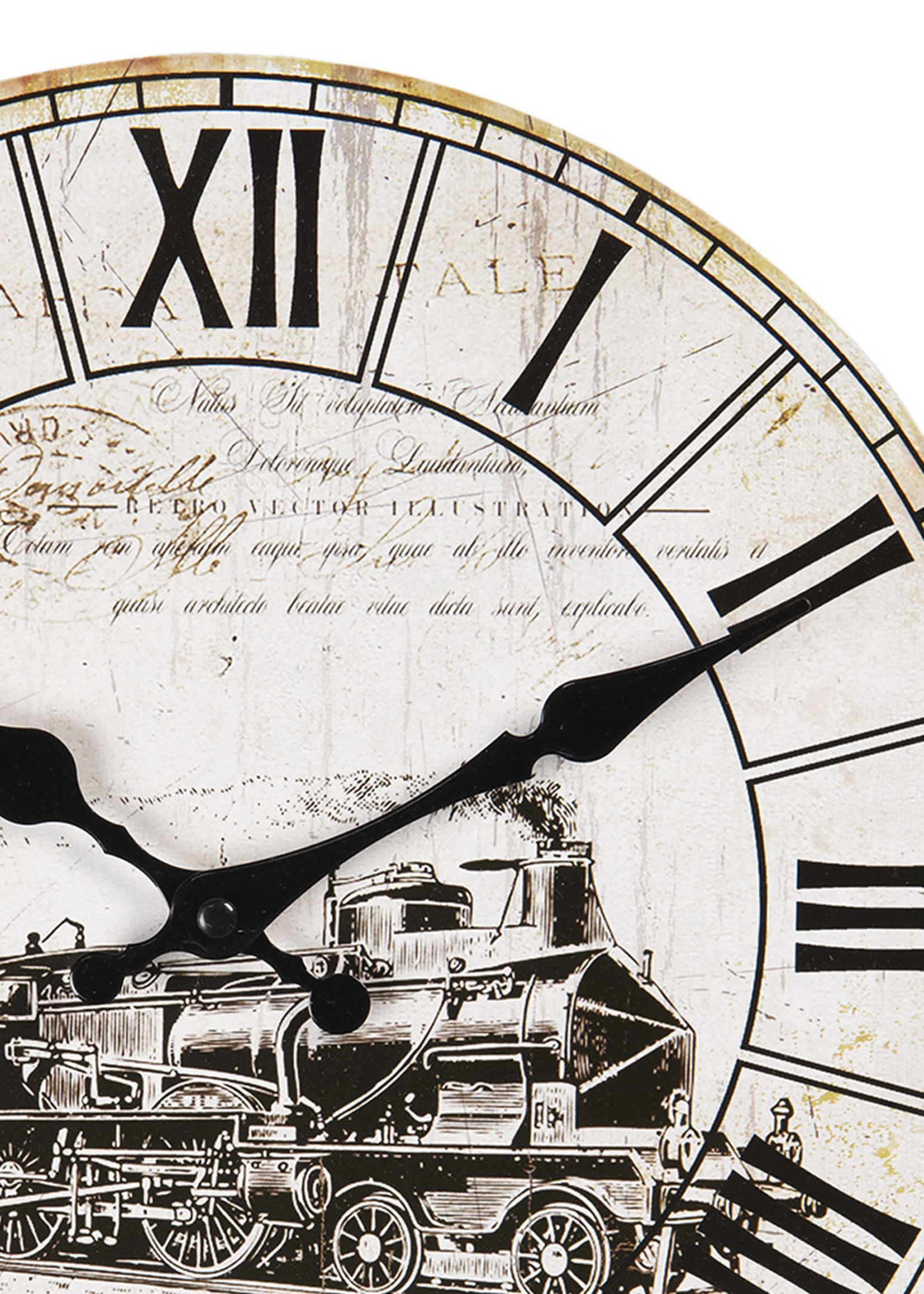 Clayre & Eef Horloge murale Ø 30*3 cm / 1*AA 6KL0606