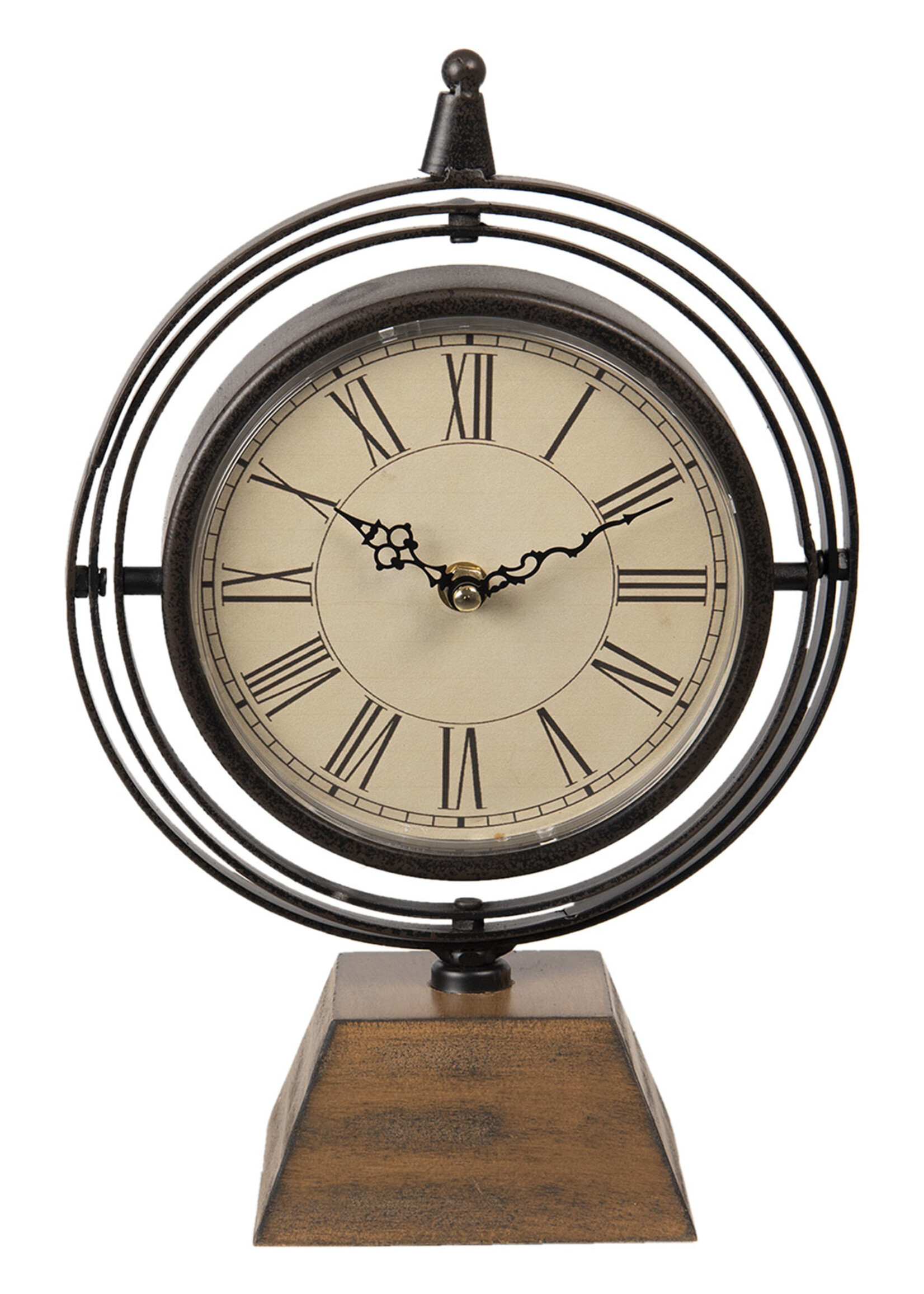 Clayre & Eef Tafelklok 21*11*31 cm / 1*AA 6KL0615