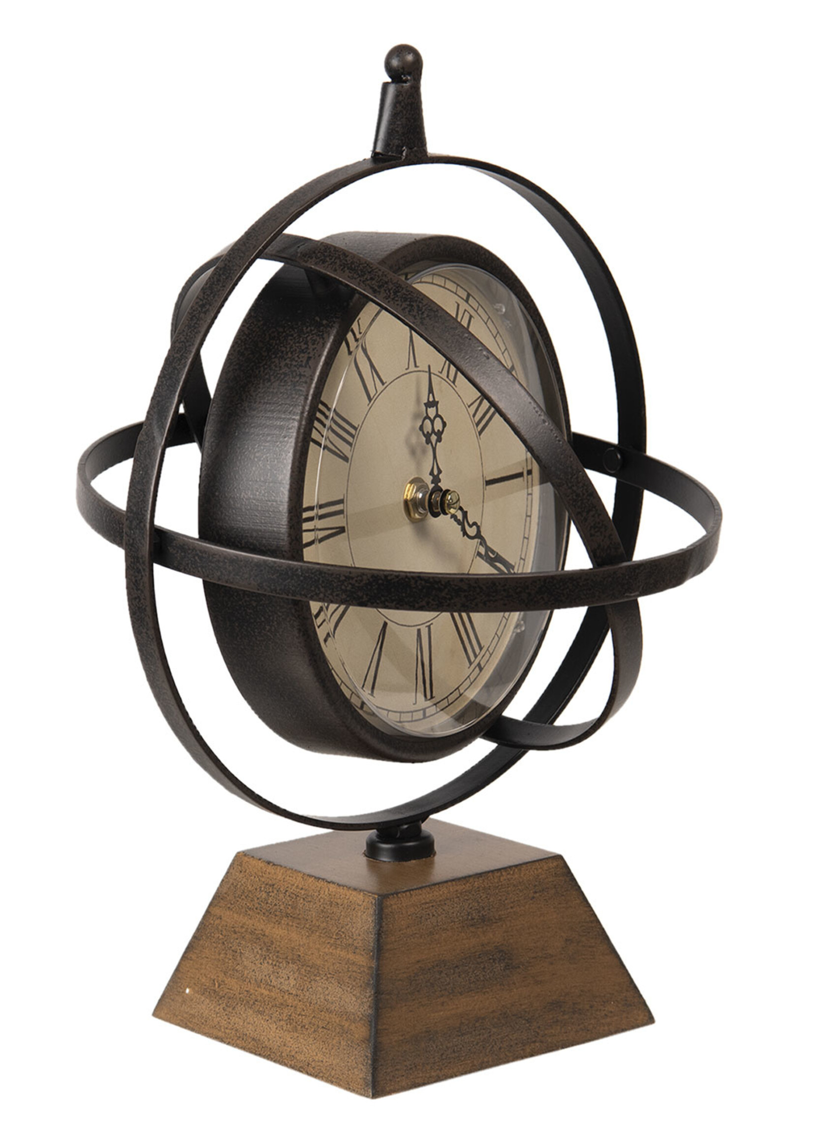 Clayre & Eef Tafelklok 21*11*31 cm / 1*AA 6KL0615