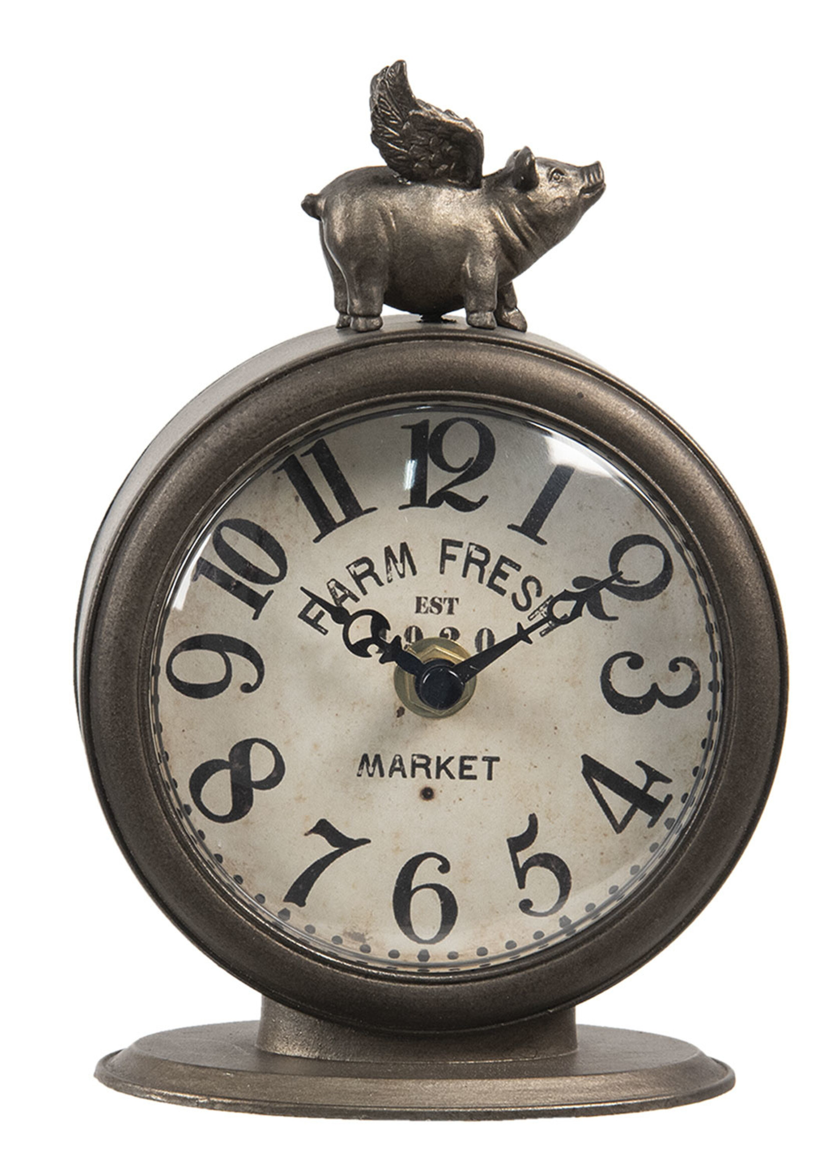 Clayre & Eef Horloge de table 12*6*17 cm / 1*AA 6KL0628