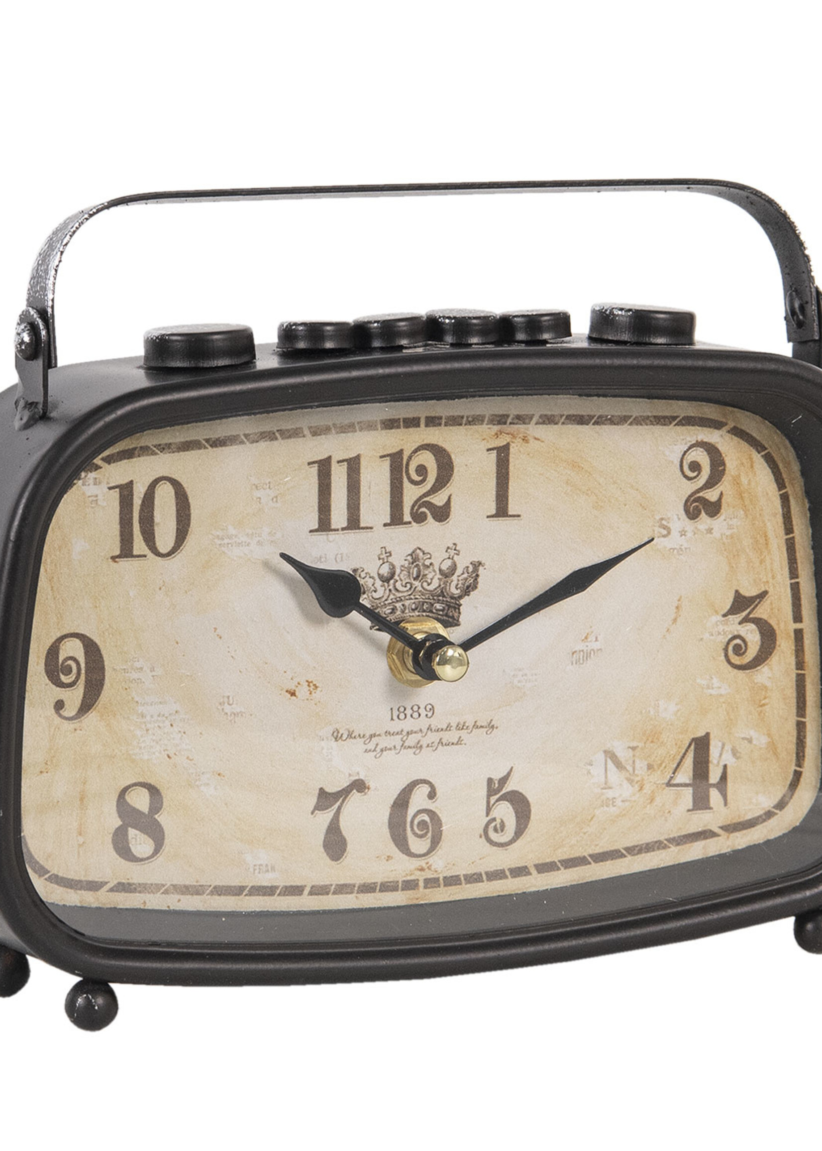 Clayre & Eef Horloge de table 20*5*15 cm / 1*AA 6KL0634
