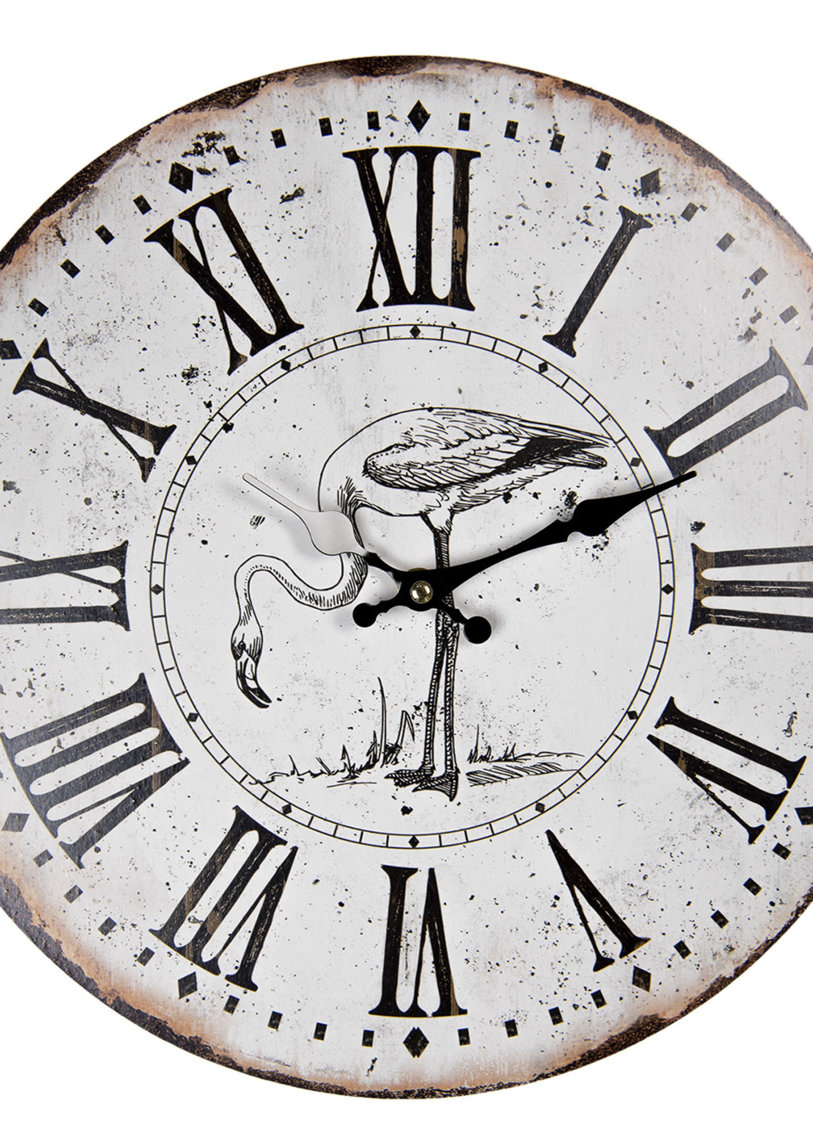 Clayre & Eef Wandklok Ø 34*4 cm / 1*AA 6KL0643