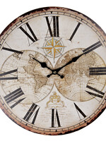 Clayre & Eef Wandklok Ø 34*4 cm / 1*AA 6KL0648