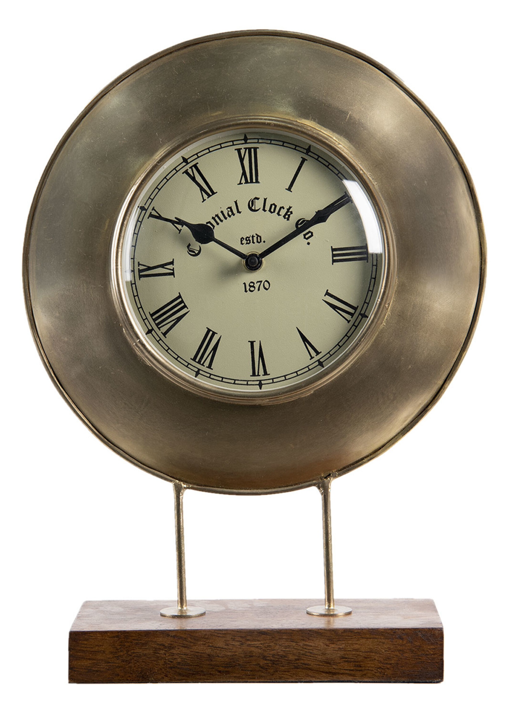 Clayre & Eef Horloge de table 27*9*36 cm / 1*AA 6KL0661