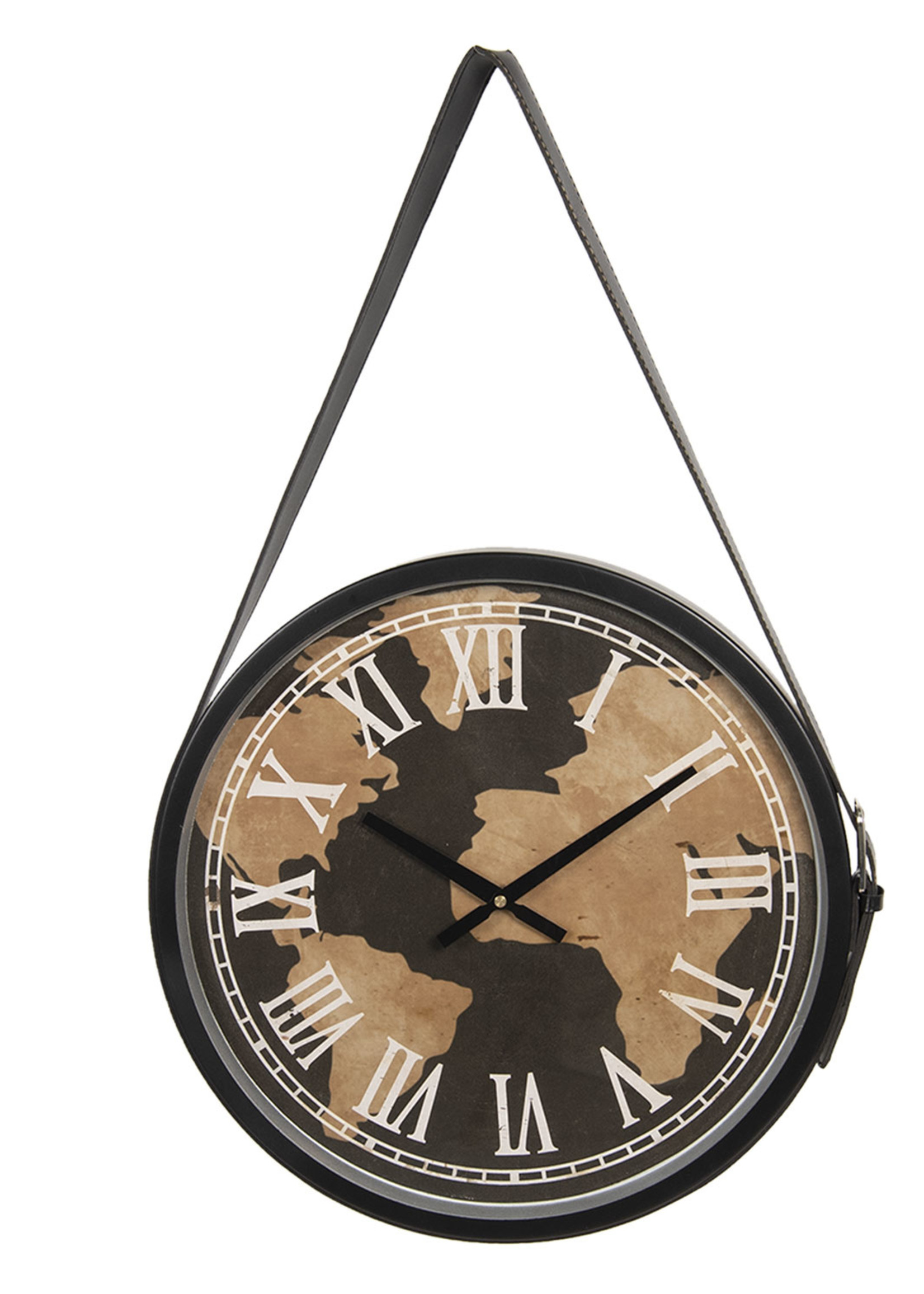 Clayre & Eef Wandklok Ø 42*4 cm / 1*AA 6KL0698