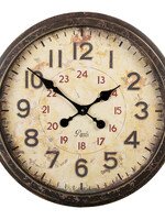 Clayre & Eef Horloge murale Ø 50*22 cm / 1*AA 6KL0718