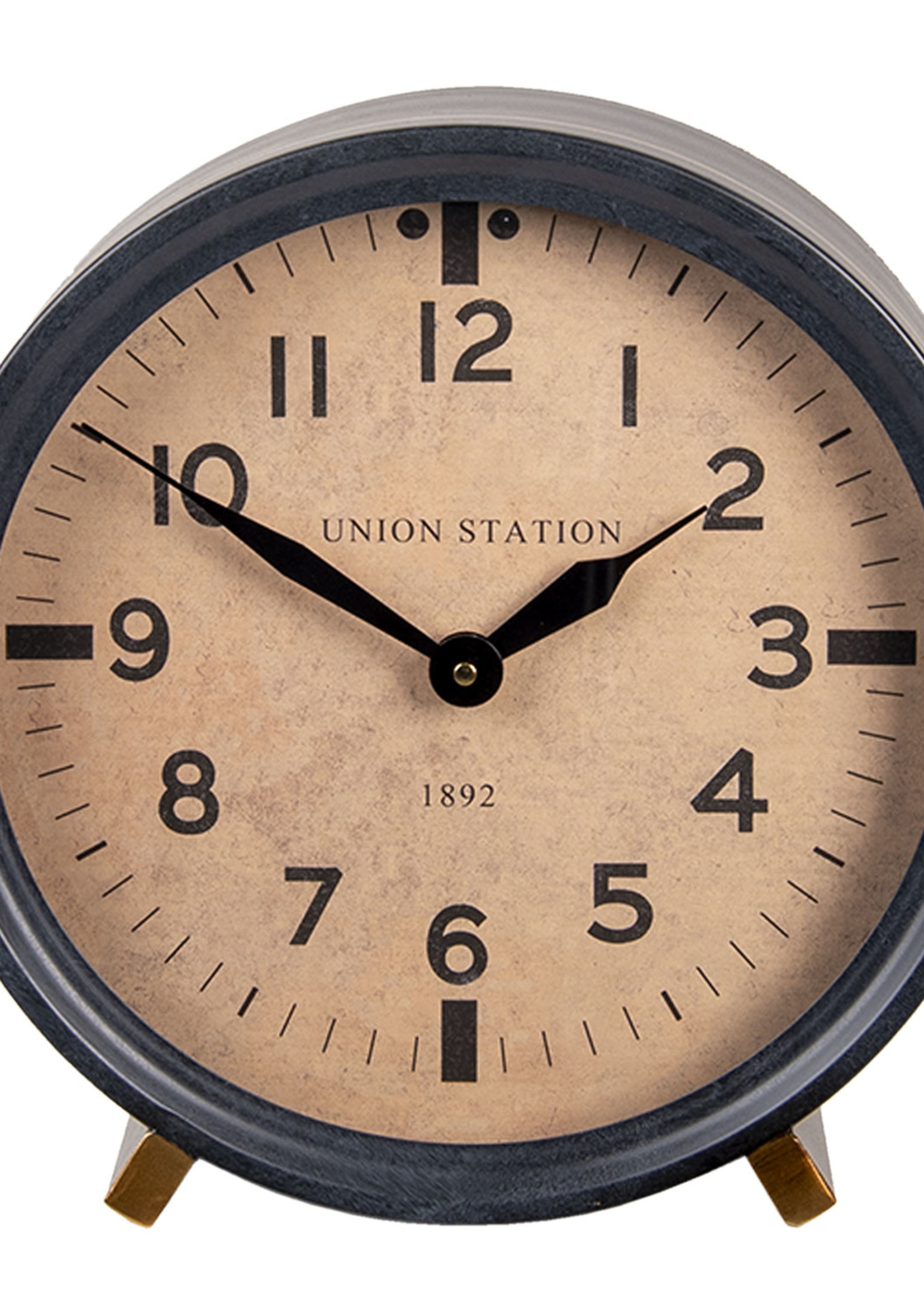 Clayre & Eef Horloge de table Ø 30*12 cm / 1*AA 6KL0726