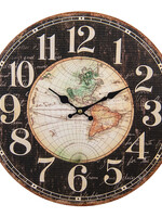 Clayre & Eef Horloge murale Ø 34*4 cm / 1*AA 6KL0730