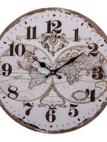 Clayre & Eef Wandklok Ø 34*4 cm / 1*AA 6KL0733