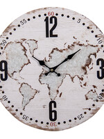 Clayre & Eef Wandklok Ø 34*4 cm / 1*AA 6KL0734