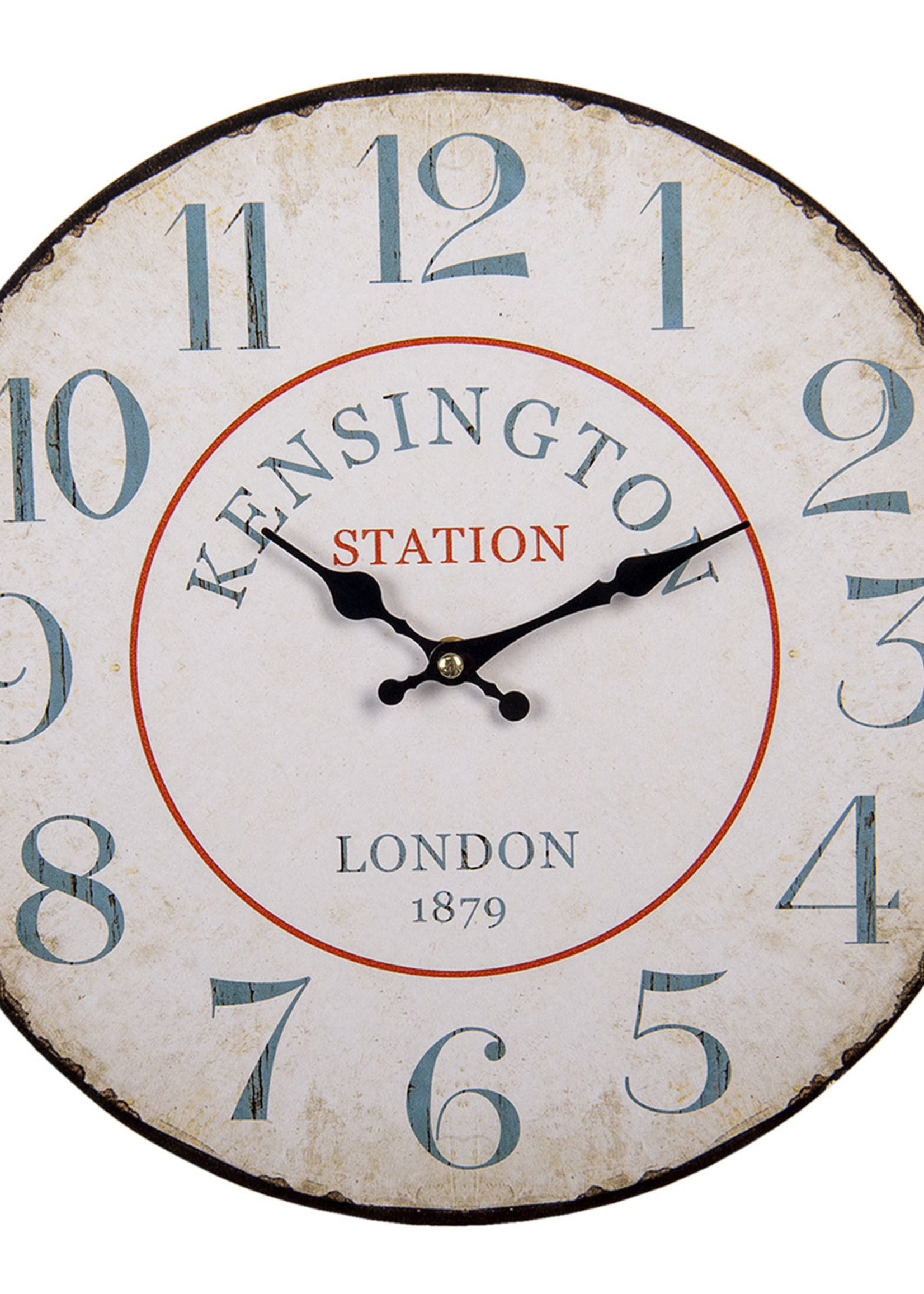 Clayre & Eef Wandklok Ø 34*4 cm / 1*AA 6KL0735