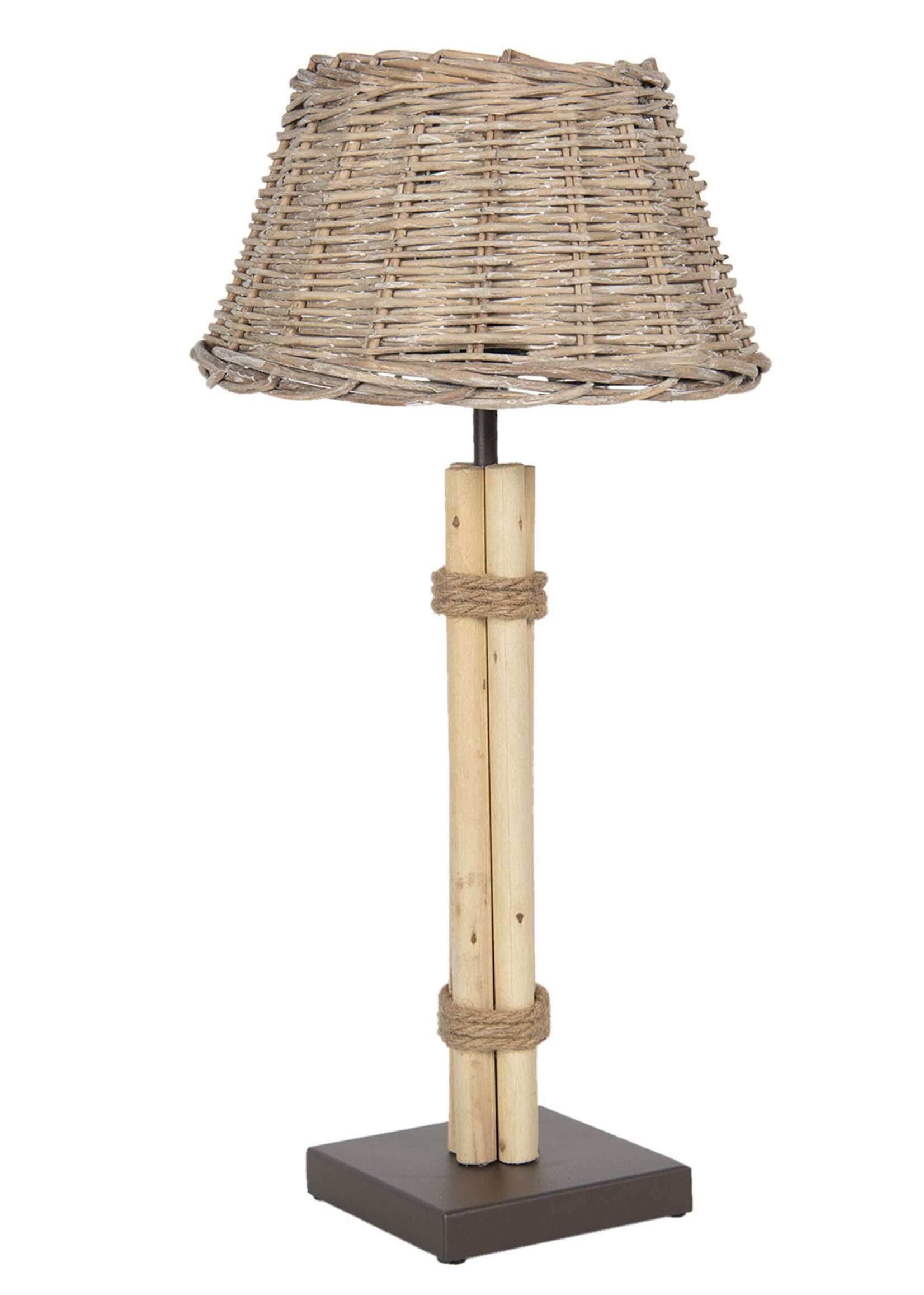 Clayre & Eef Lampe de table Ø 30*61 cm E27/max 1*60W 6LMC0026