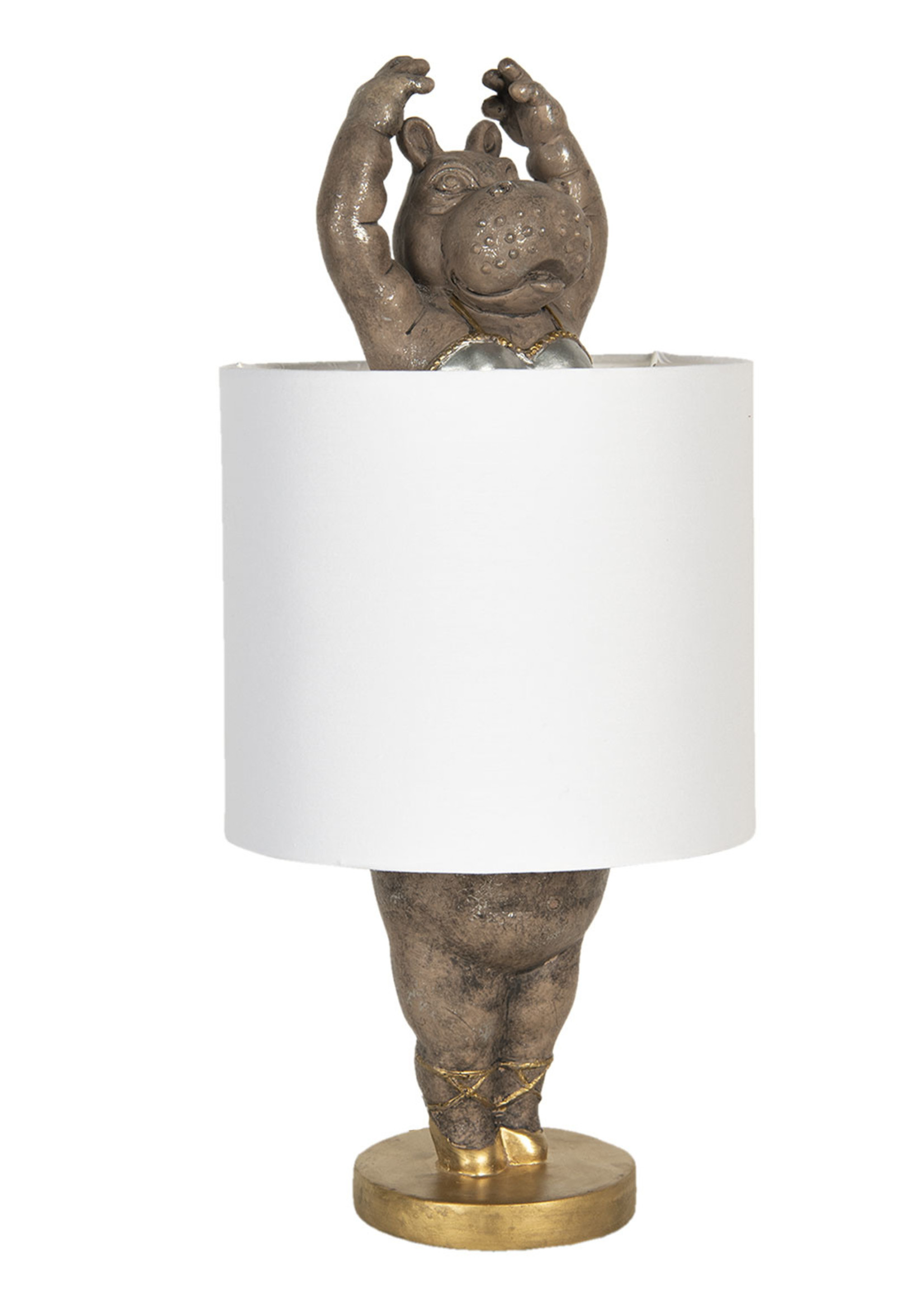 Clayre & Eef Lampe de table Ø 20*44 cm E27/max 1*60W 6LMC0033