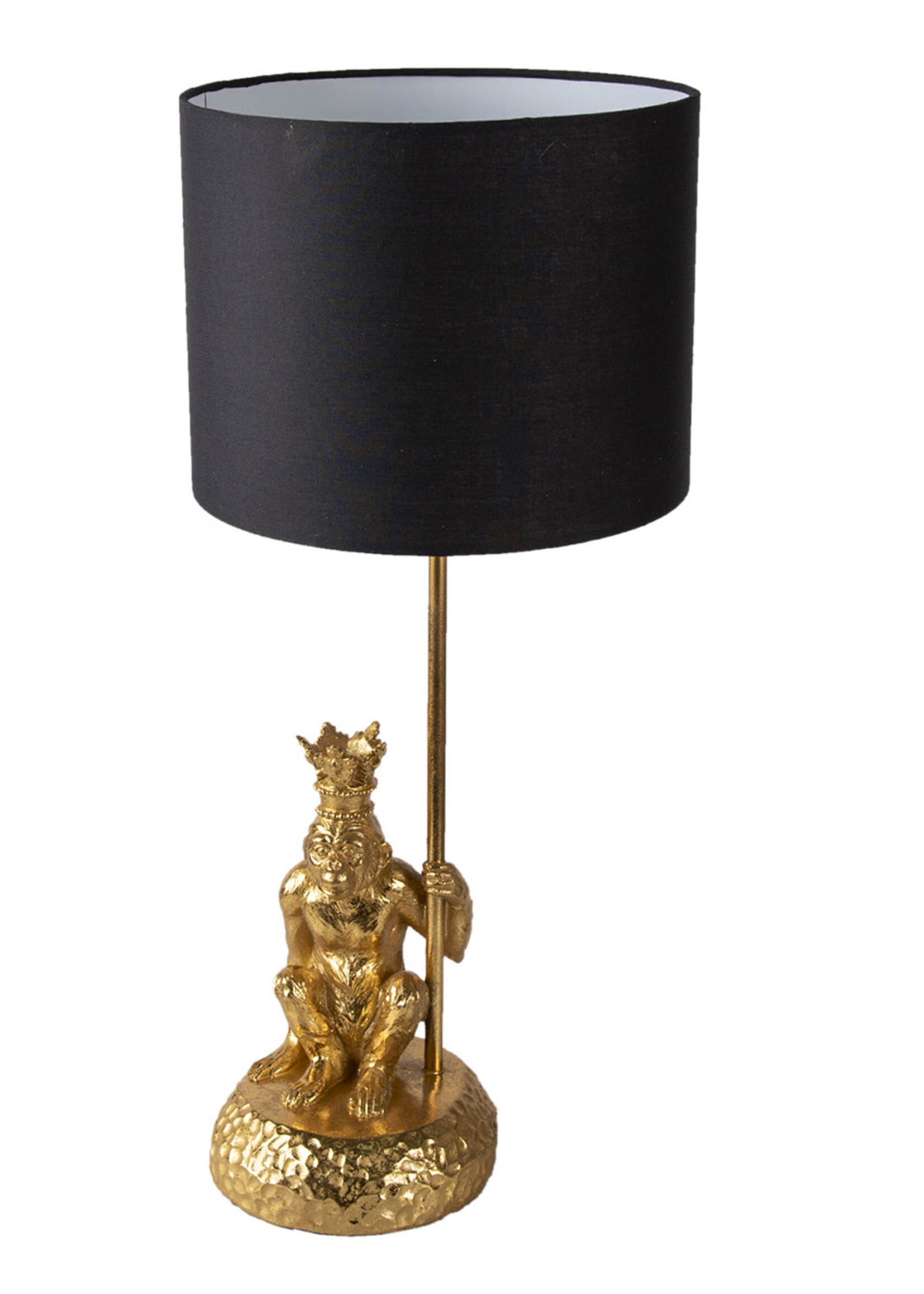 Clayre & Eef Lampe de table singe Ø 23*45 cm E27/max 1*60W 6LMC0048