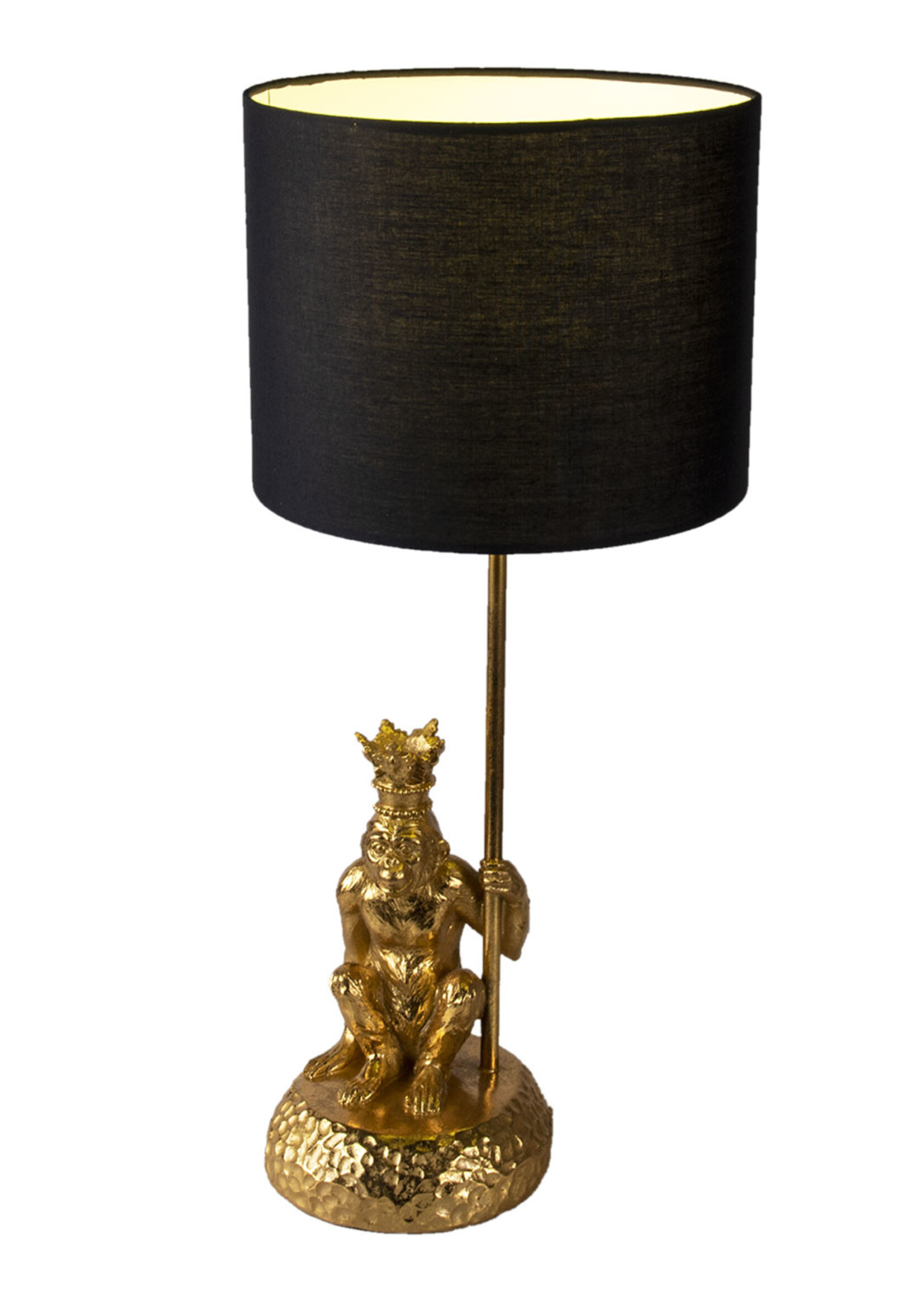 Clayre & Eef Lampe de table singe Ø 23*45 cm E27/max 1*60W 6LMC0048