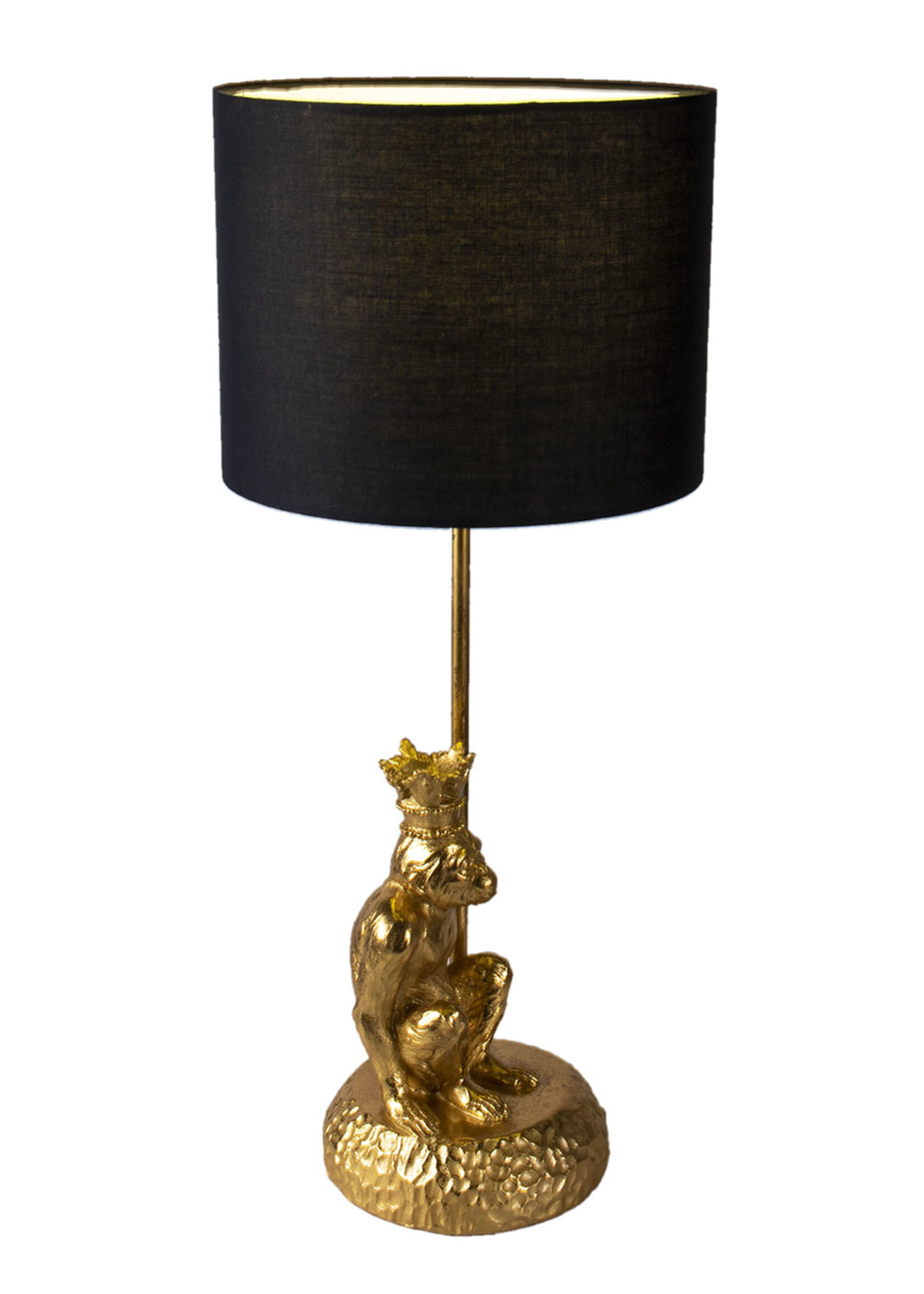 Clayre & Eef Lampe de table singe Ø 23*45 cm E27/max 1*60W 6LMC0048