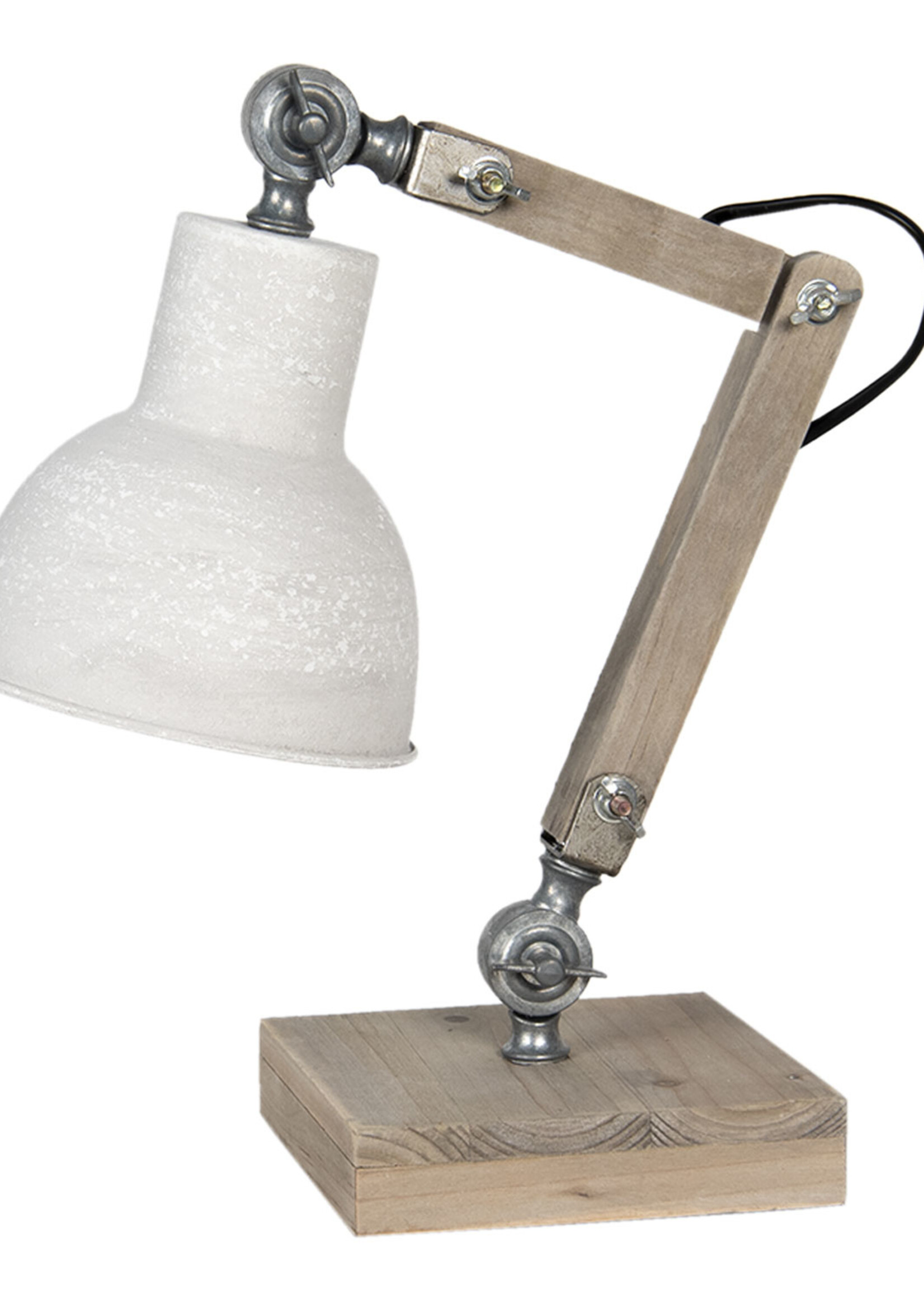 Clayre & Eef Bureaulamp 15*15*47 cm E27/max 1*60W 6LMP494N