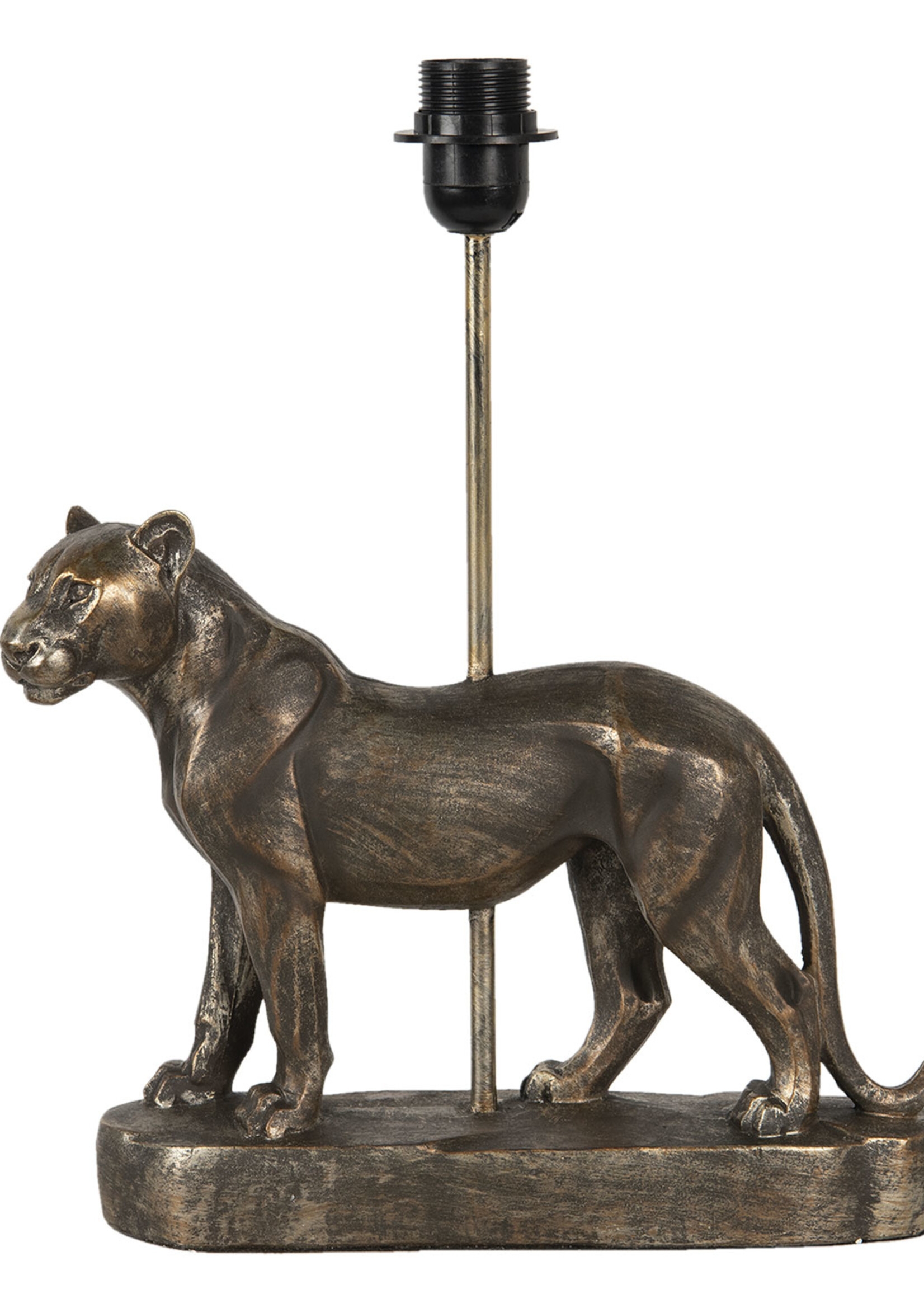 Clayre & Eef Lampenvoet luipaard 31*9*41 cm E27/max 1*60W 6LMP646