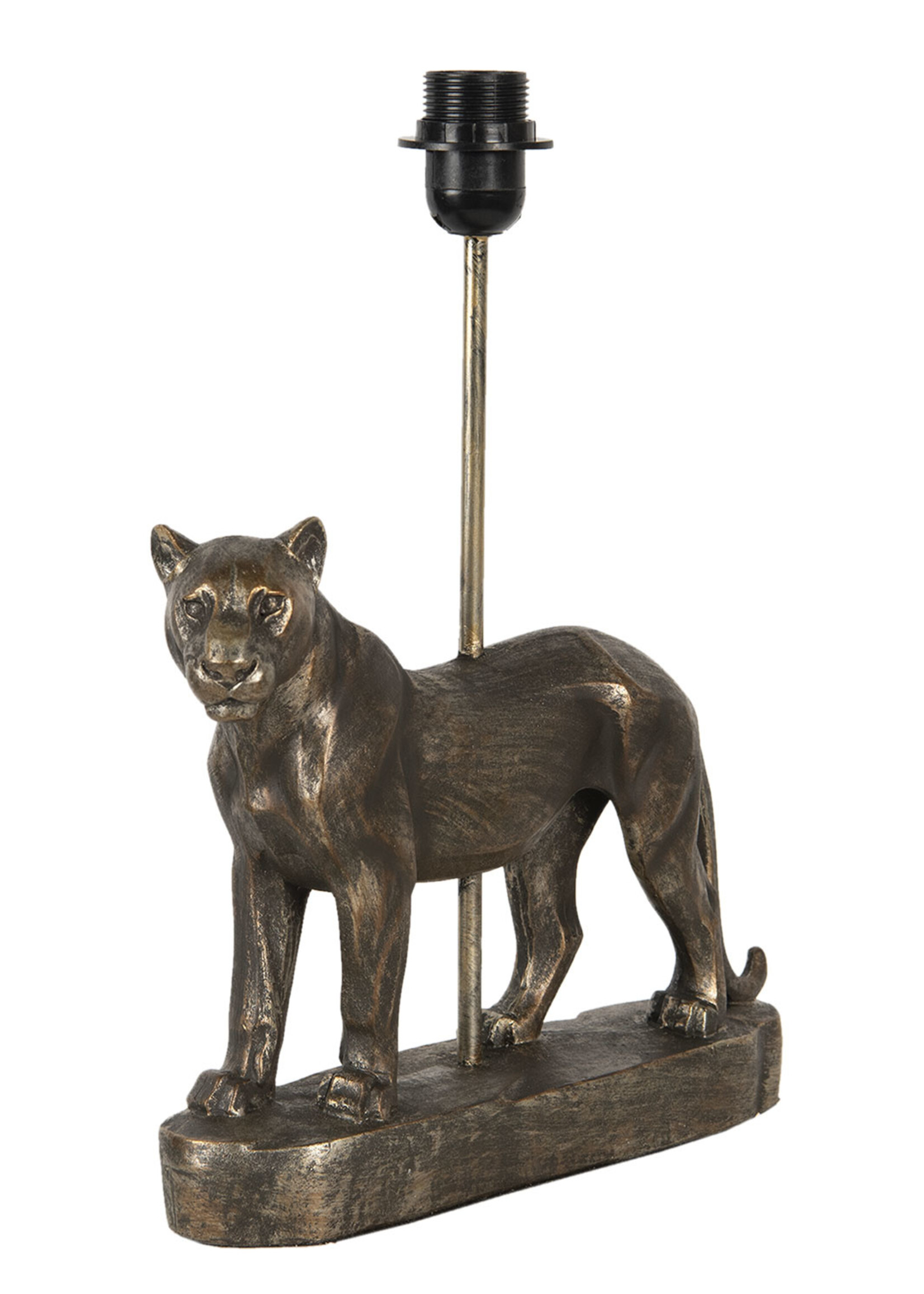Clayre & Eef Pied de lampe léopard 31*9*41 cm E27/max 1*60W 6LMP646