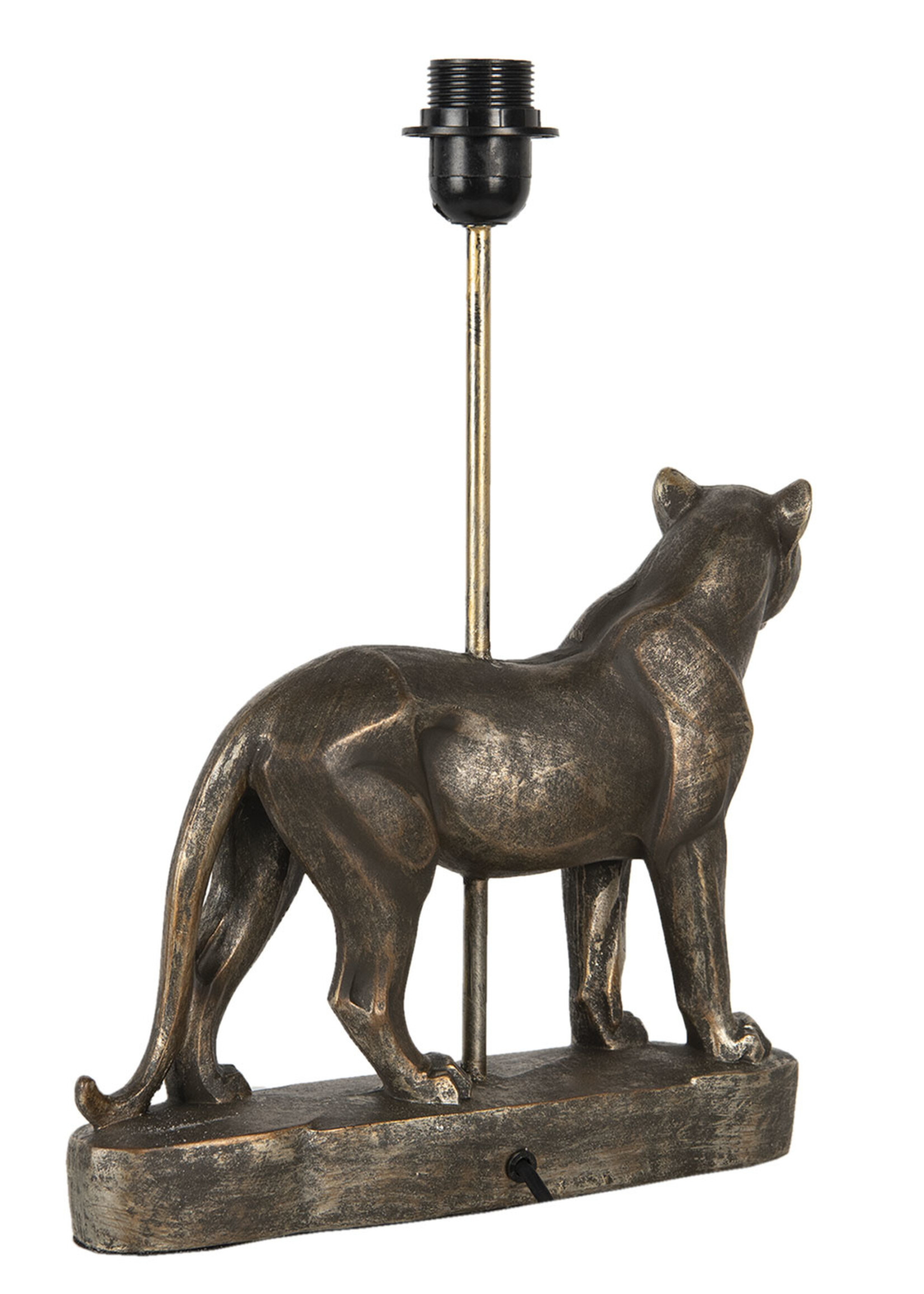 Clayre & Eef Pied de lampe léopard 31*9*41 cm E27/max 1*60W 6LMP646