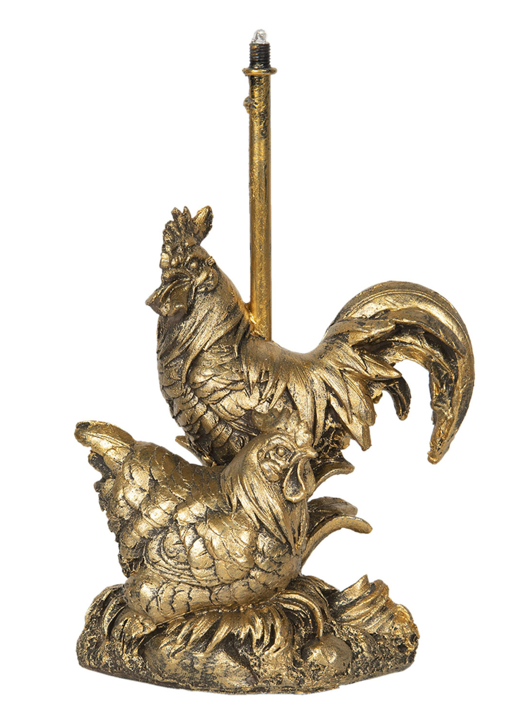 Clayre & Eef Decoratie hanen met LED 14*9*21 cm 6LMP649