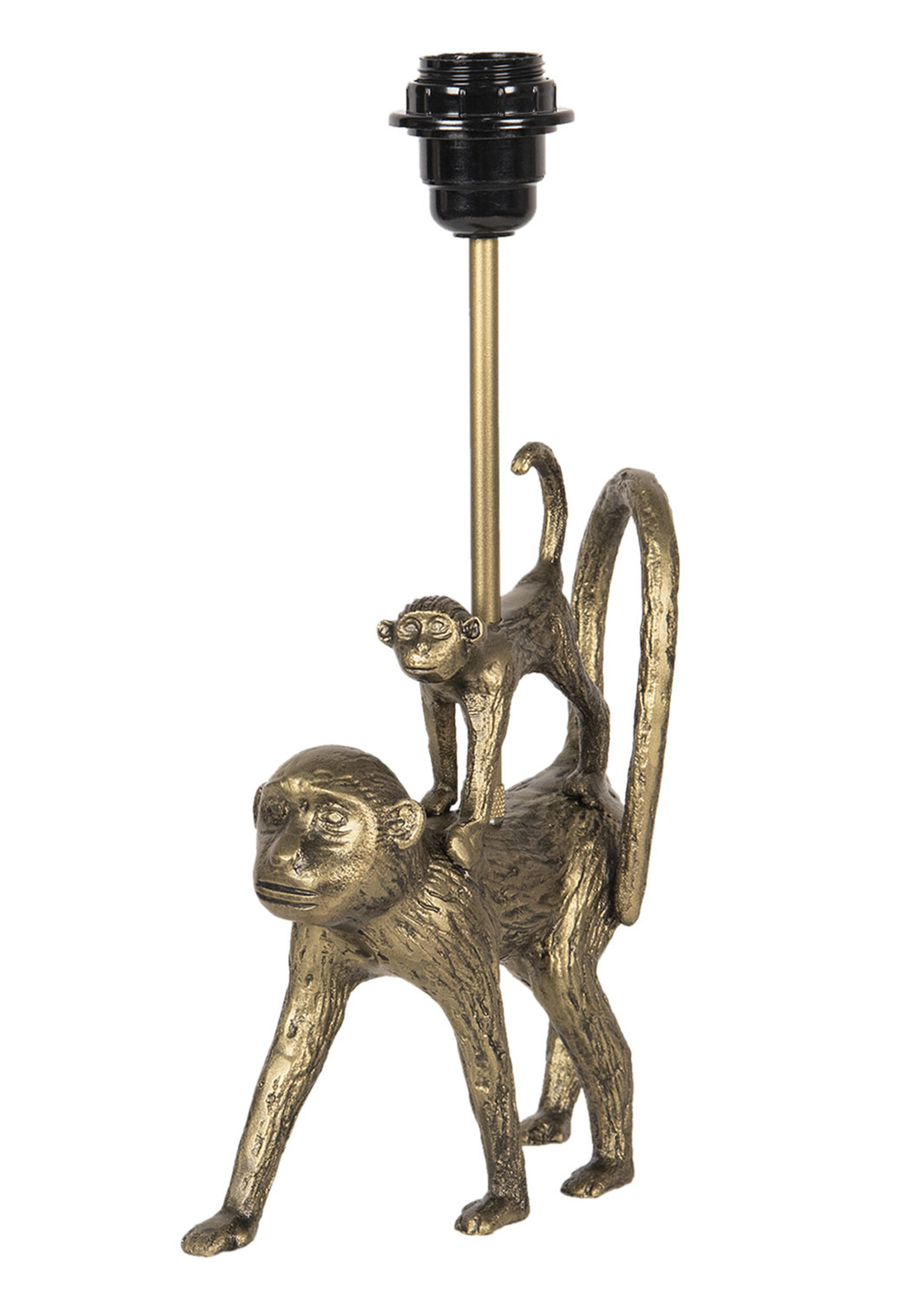 Clayre & Eef Lampe de table singes 20*7*36 cm E27/max 1*25W 6LMP654