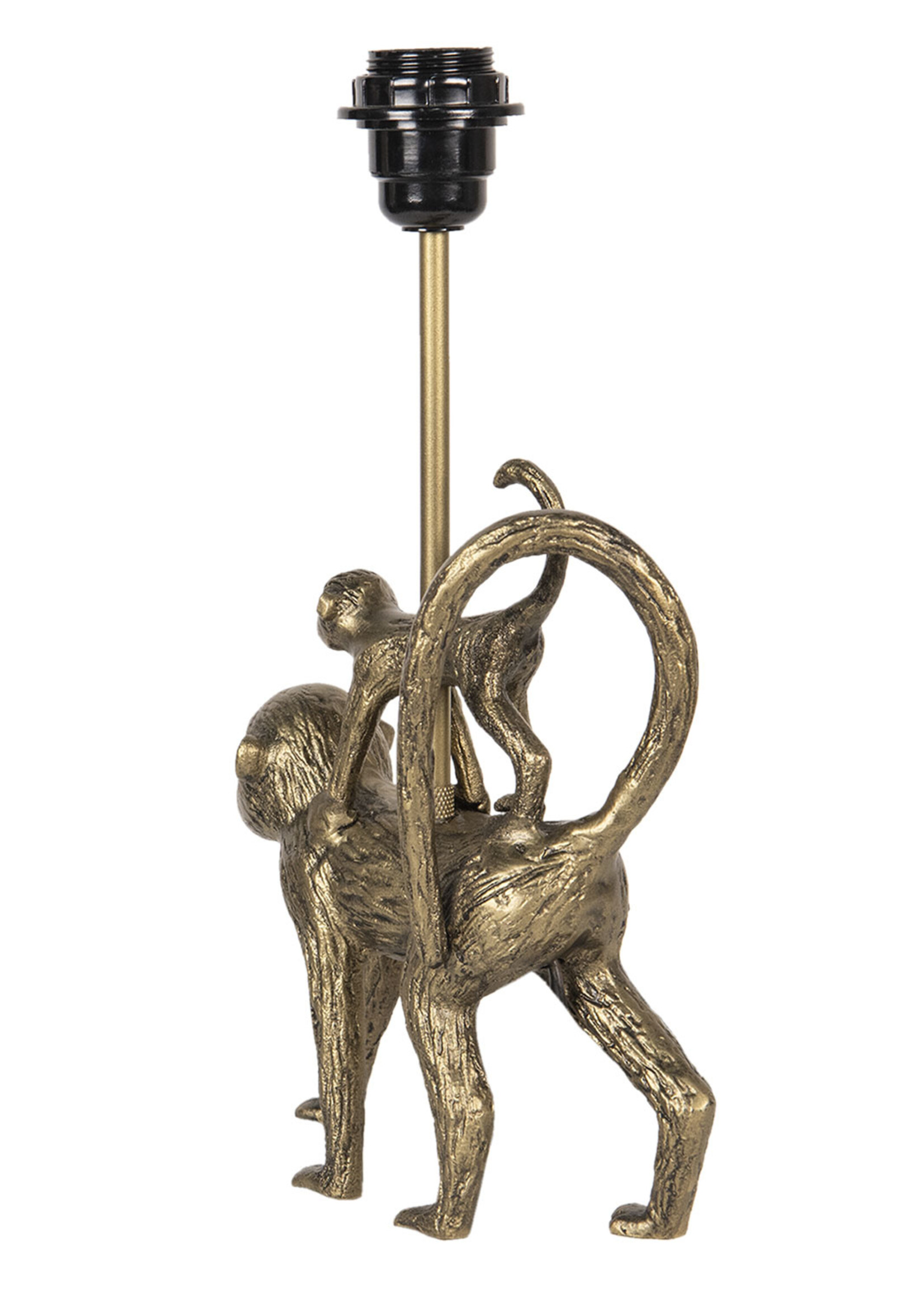 Clayre & Eef Lampe de table singes 20*7*36 cm E27/max 1*25W 6LMP654