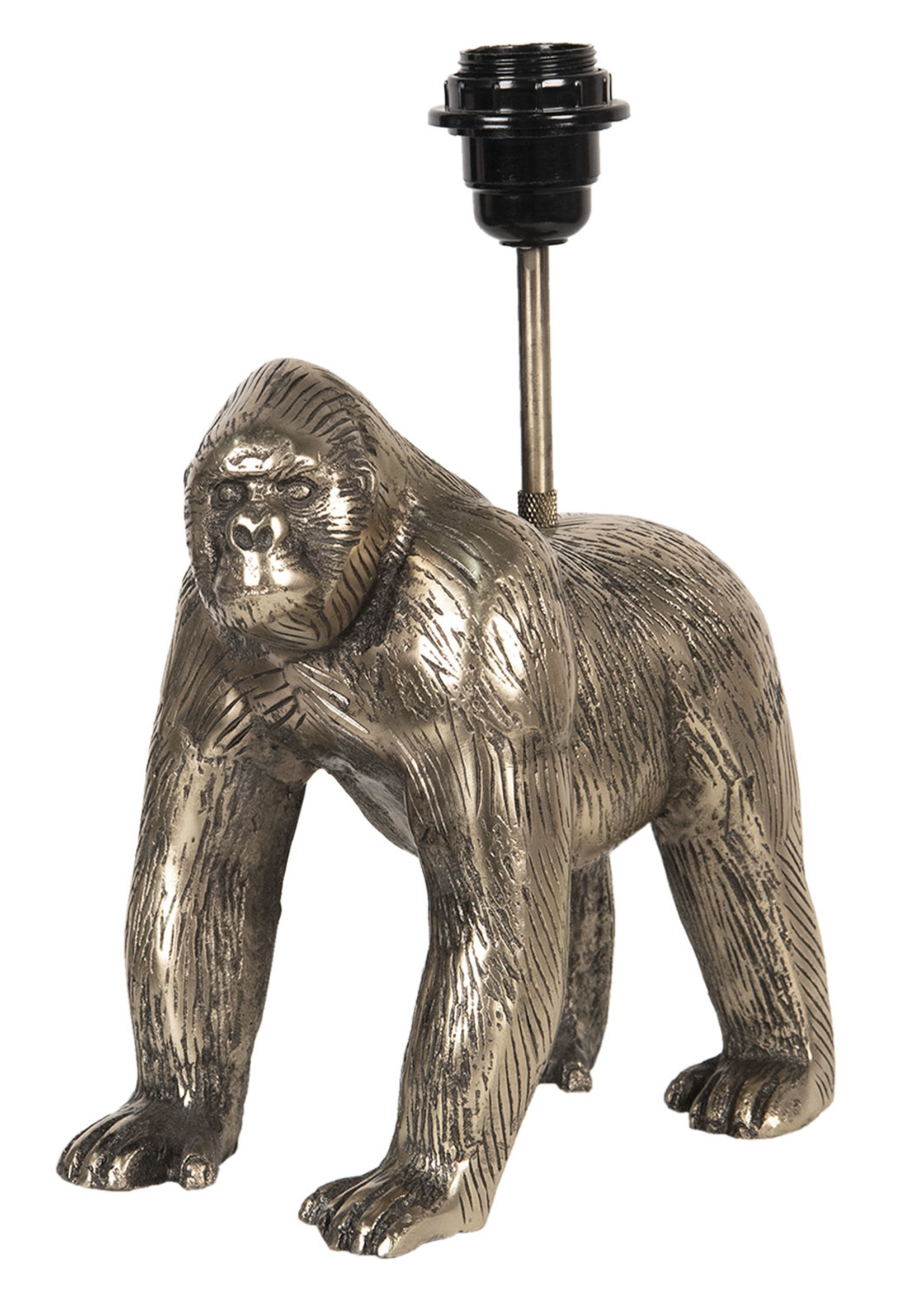 Clayre & Eef Tafellamp gorilla 20*14*31 cm E27/max 1*25W 6LMP655