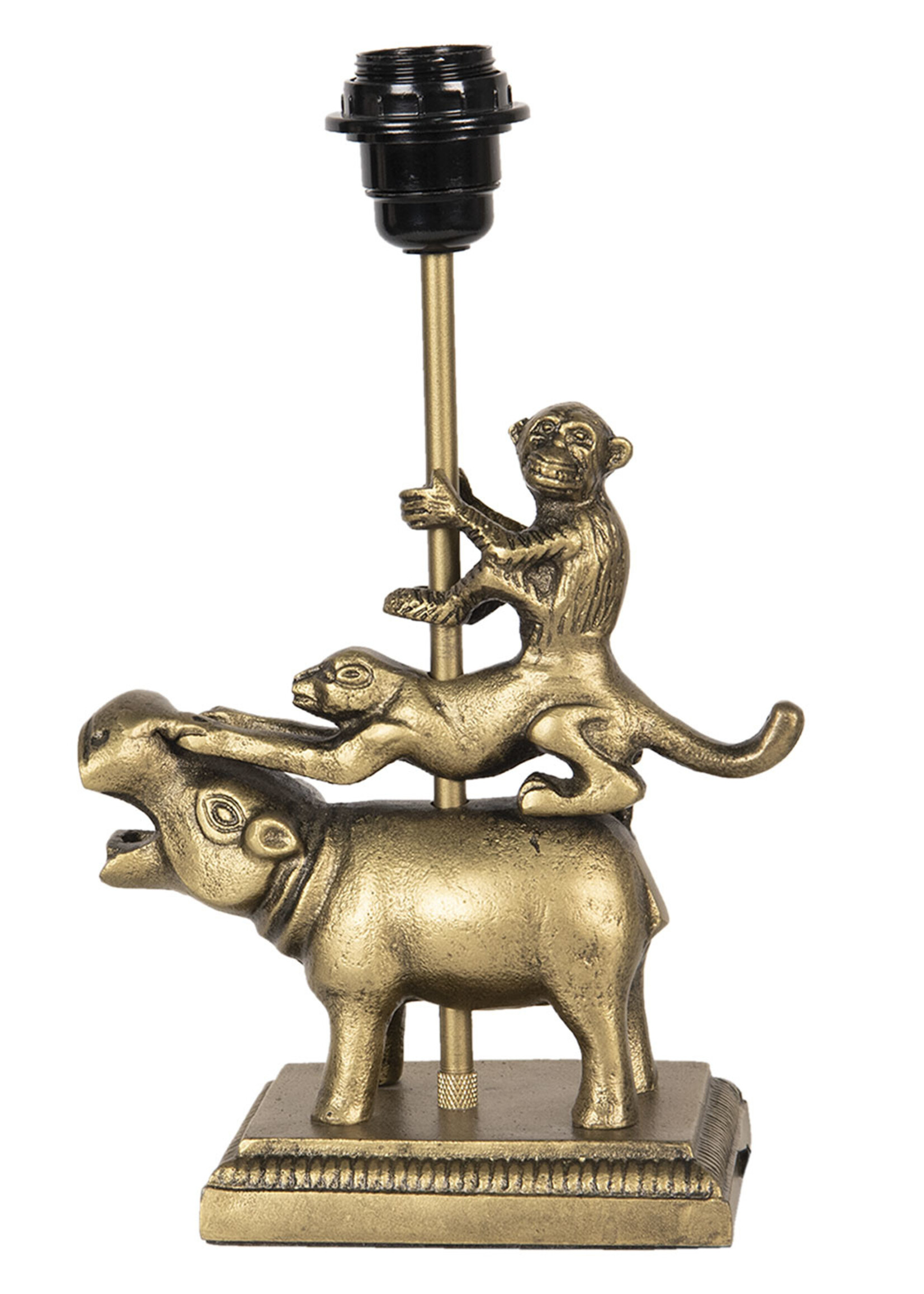 Clayre & Eef Lampe de table animaux 21*11*29 cm E27/max 1*25W 6LMP658