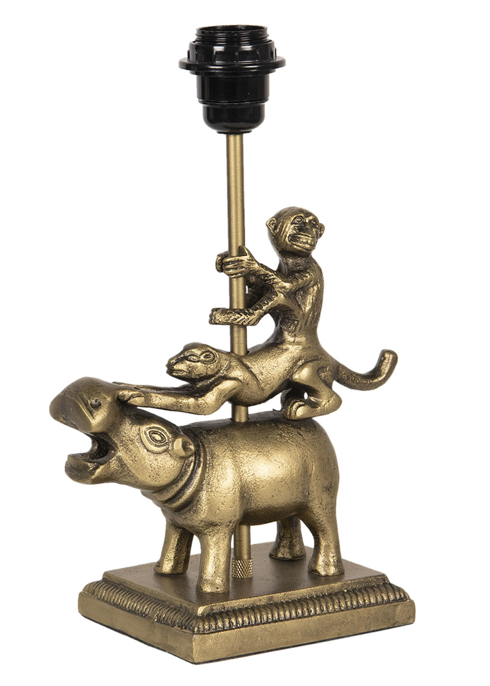 Clayre & Eef Lampe de table animaux 21*11*29 cm E27/max 1*25W 6LMP658