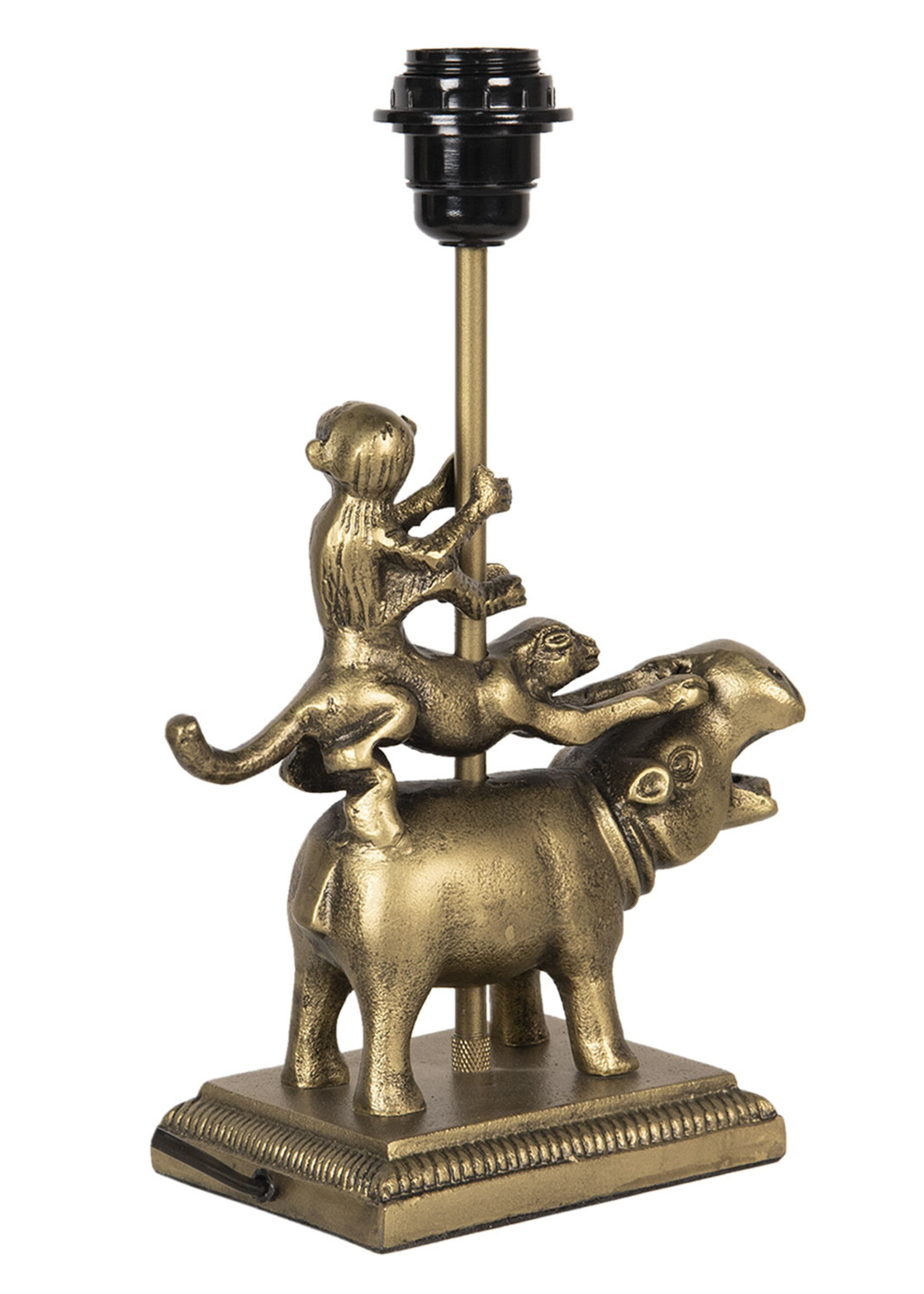 Clayre & Eef Lampe de table animaux 21*11*29 cm E27/max 1*25W 6LMP658