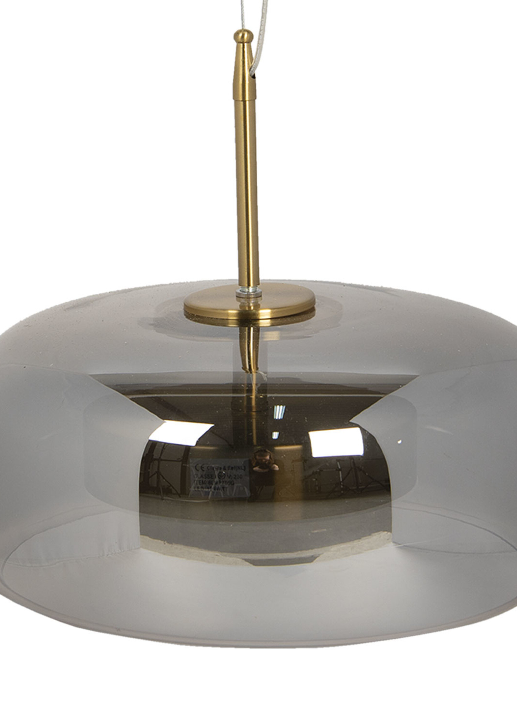 Clayre & Eef Hanglamp Ø 33*16/160 cm LED met lamp 6LMP705G