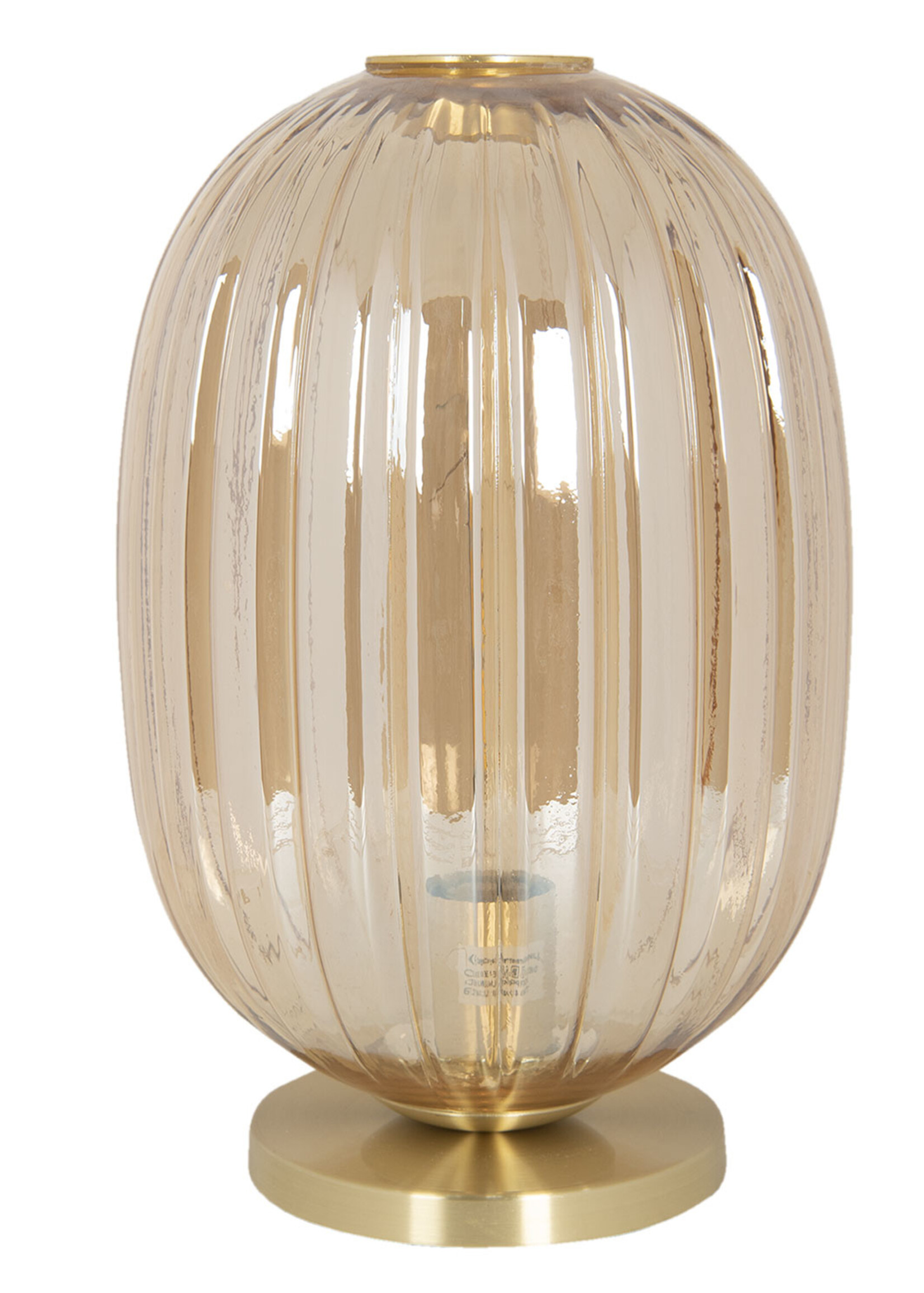 Clayre & Eef Tafellamp Ø 20*35 cm E14/max 1*40W met lamp 6LMP709CH