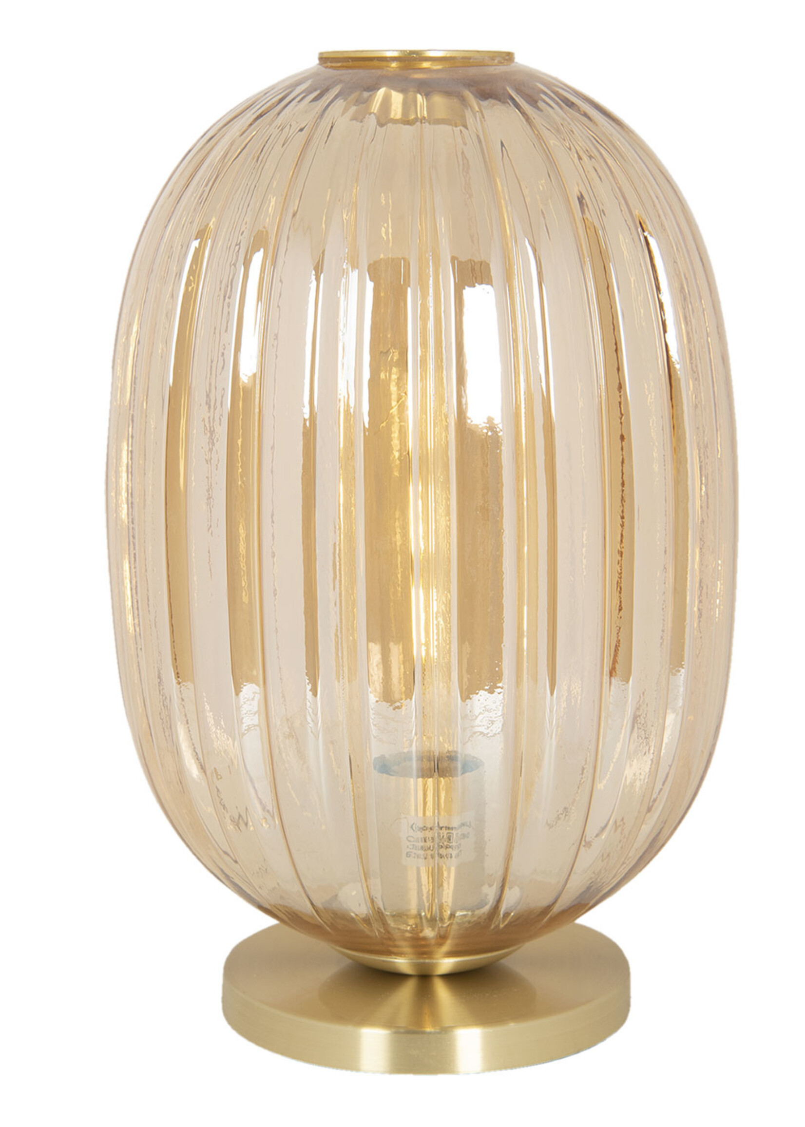 Clayre & Eef Tafellamp Ø 20*35 cm E14/max 1*40W met lamp 6LMP709CH