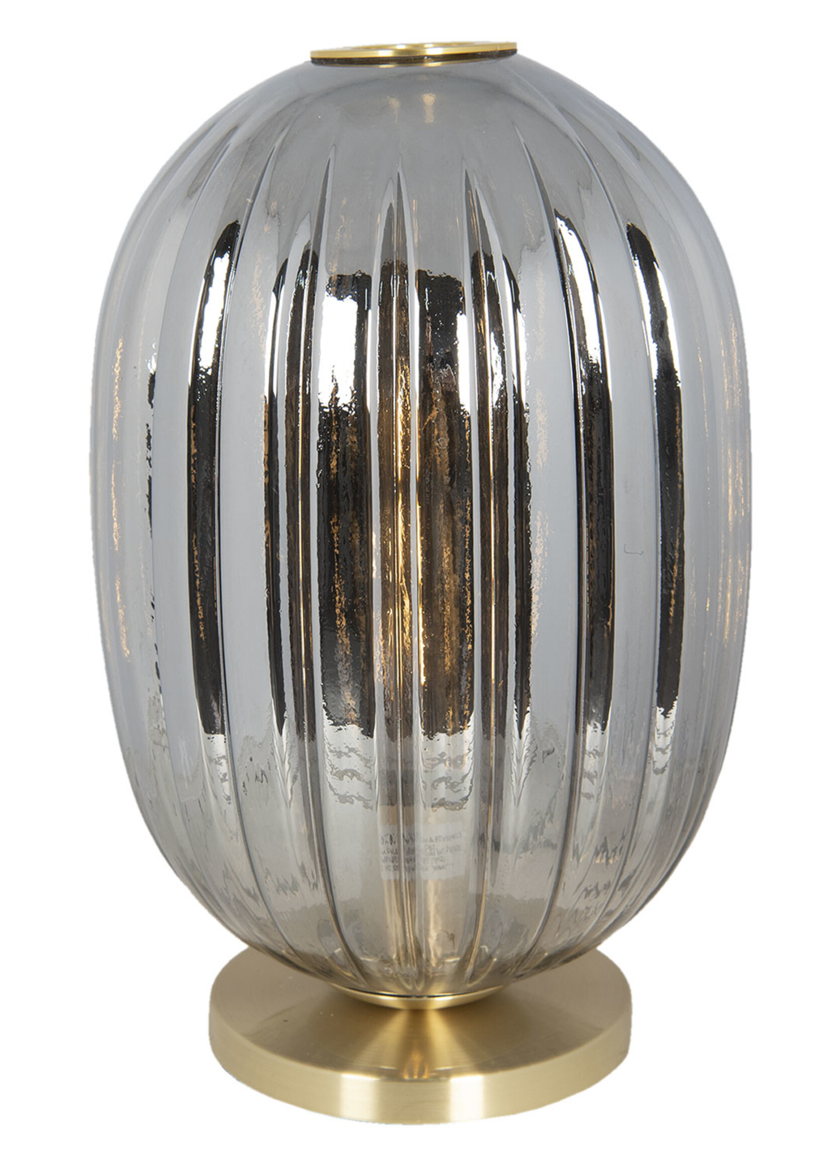 Clayre & Eef Tafellamp Ø 20*35 cm E14/max 1*40W met lamp 6LMP709G