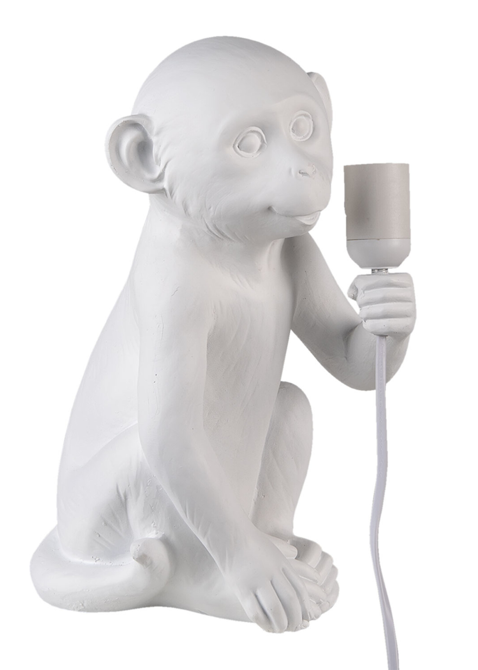 Clayre & Eef Lampe de table singe 21*19*34 cm E27/max 1*25W 6LMP725