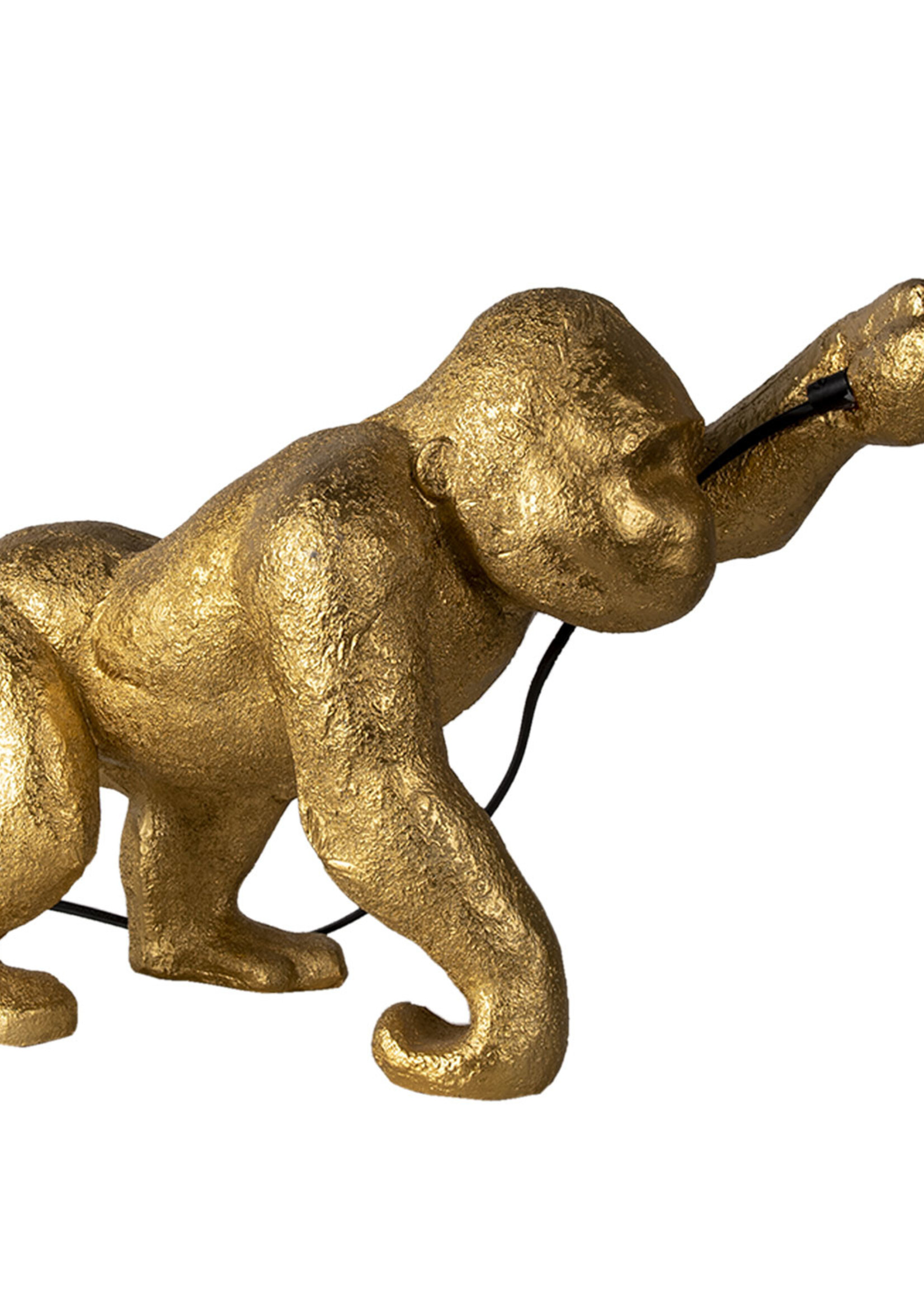 Clayre & Eef Lampe de table singe 43*19*30 cm E14/max 1*40W 6LMP728GO