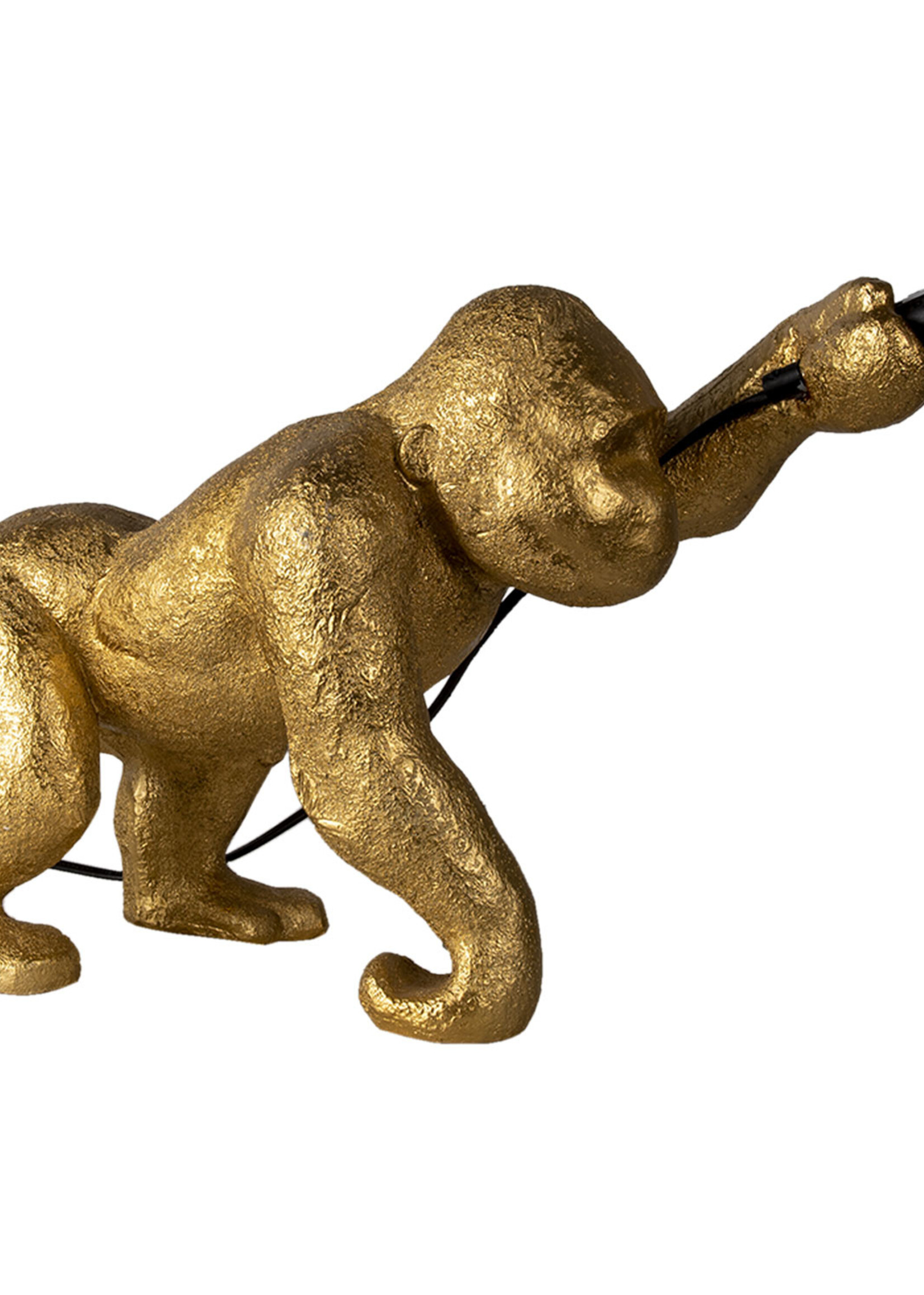 Clayre & Eef Tafellamp aap 43*19*30 cm E14/max 1*40W 6LMP728GO