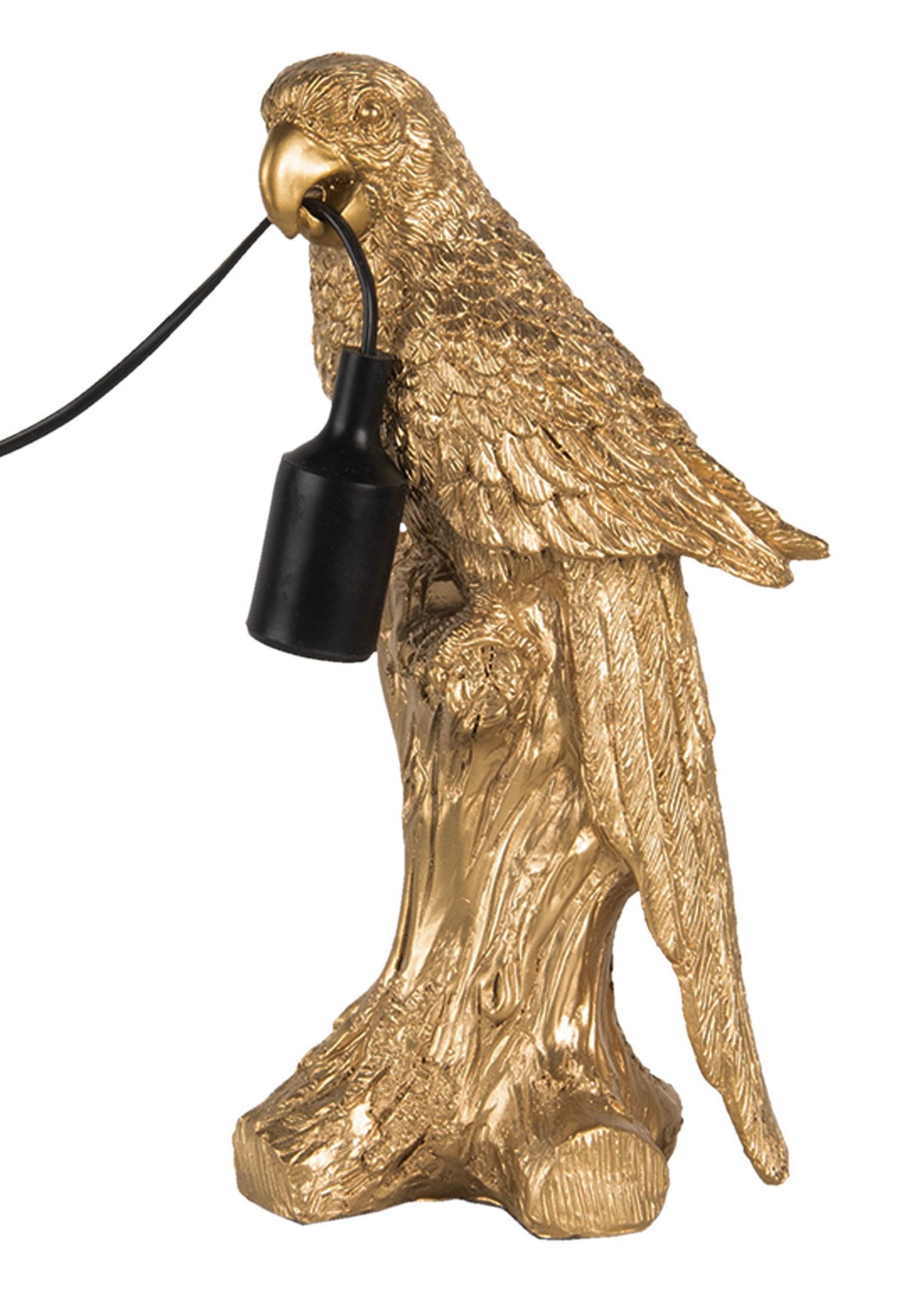 Clayre & Eef Tafellamp papegaai 18*13*36 cm E27/max 1*60W 6LMP729