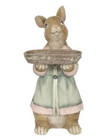 Clayre & Eef Décoration lapin 23*17*36 cm 6PR2331