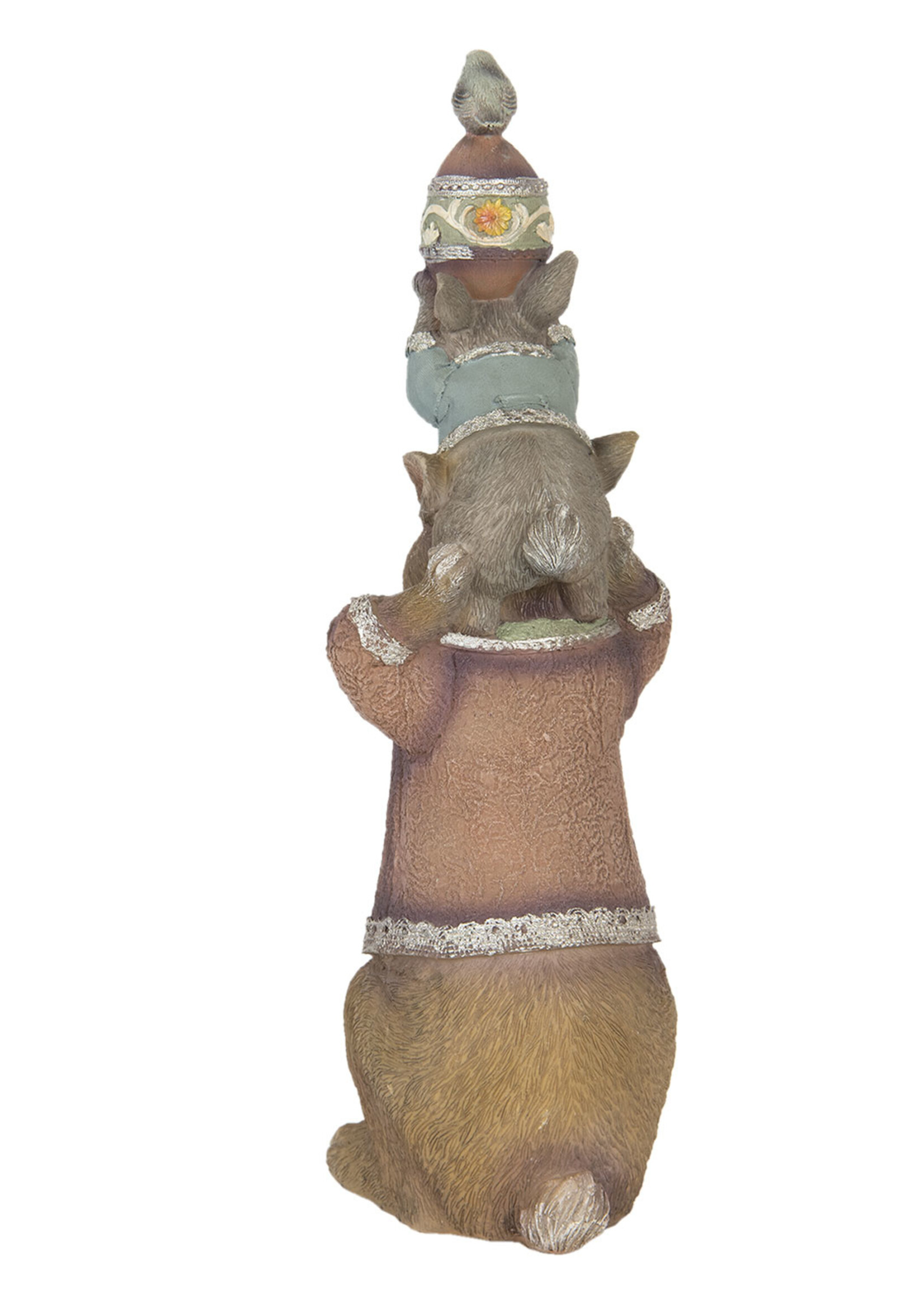 Clayre & Eef Decoratie konijn 12*11*34 cm 6PR2333