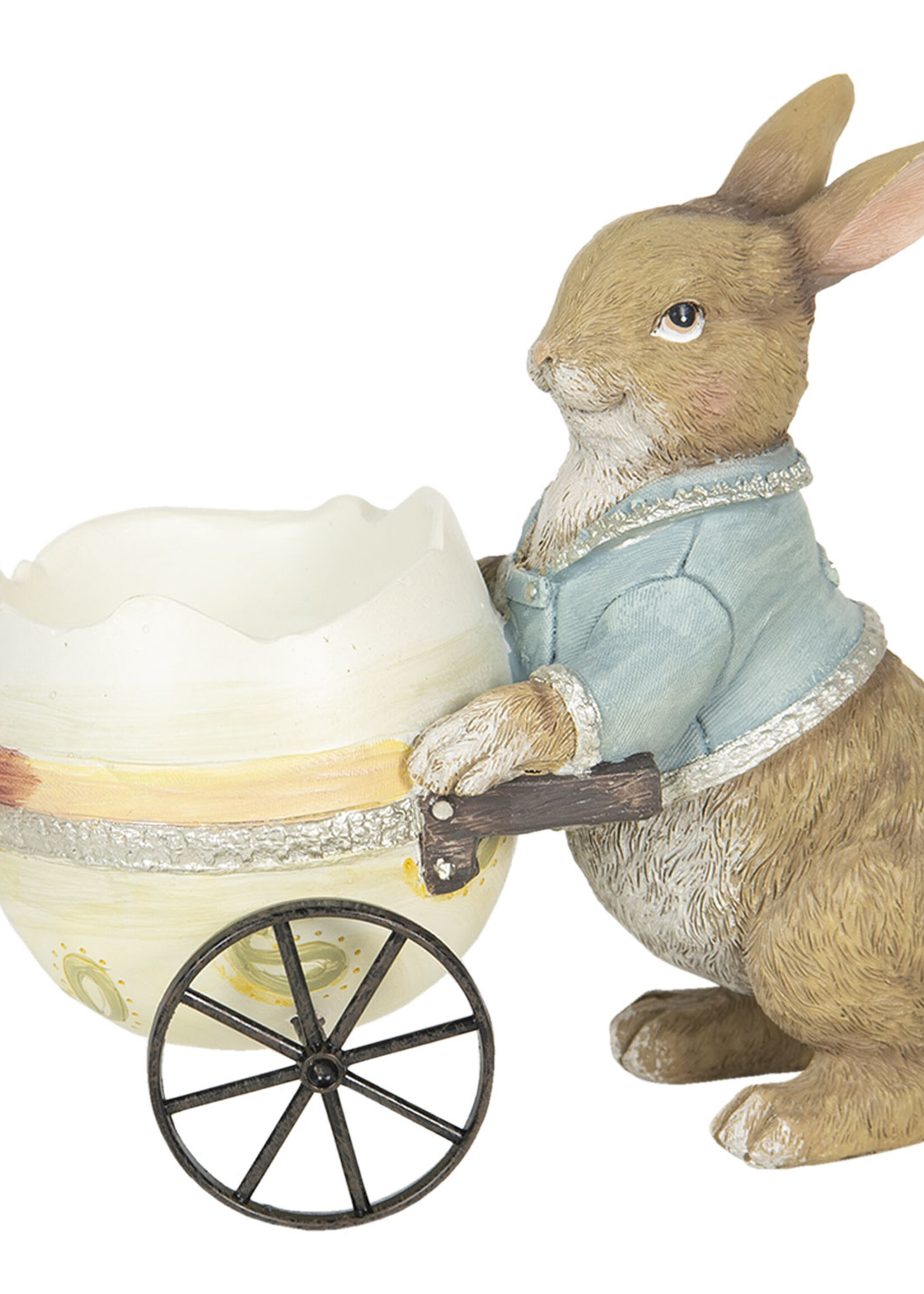 Clayre & Eef Decoratie konijn 16*9*14 cm 6PR2335