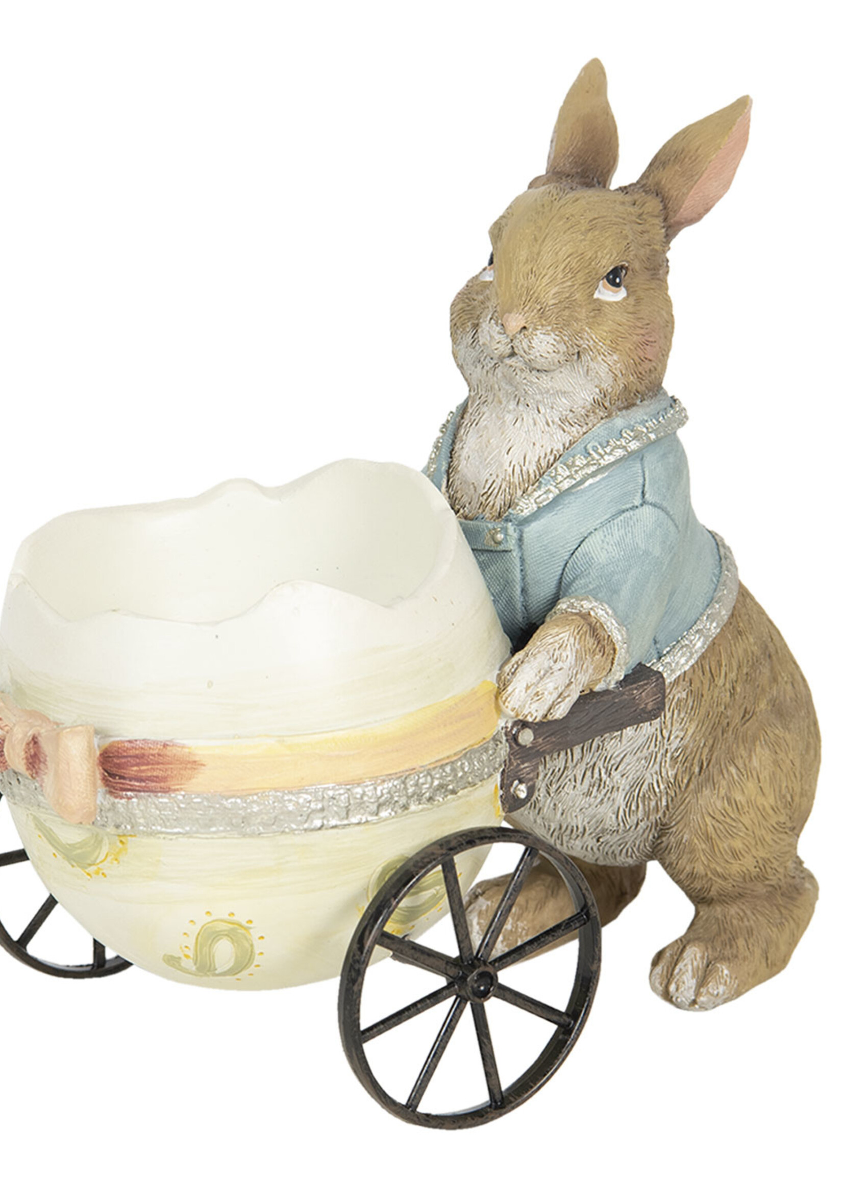 Clayre & Eef Decoratie konijn 16*9*14 cm 6PR2335