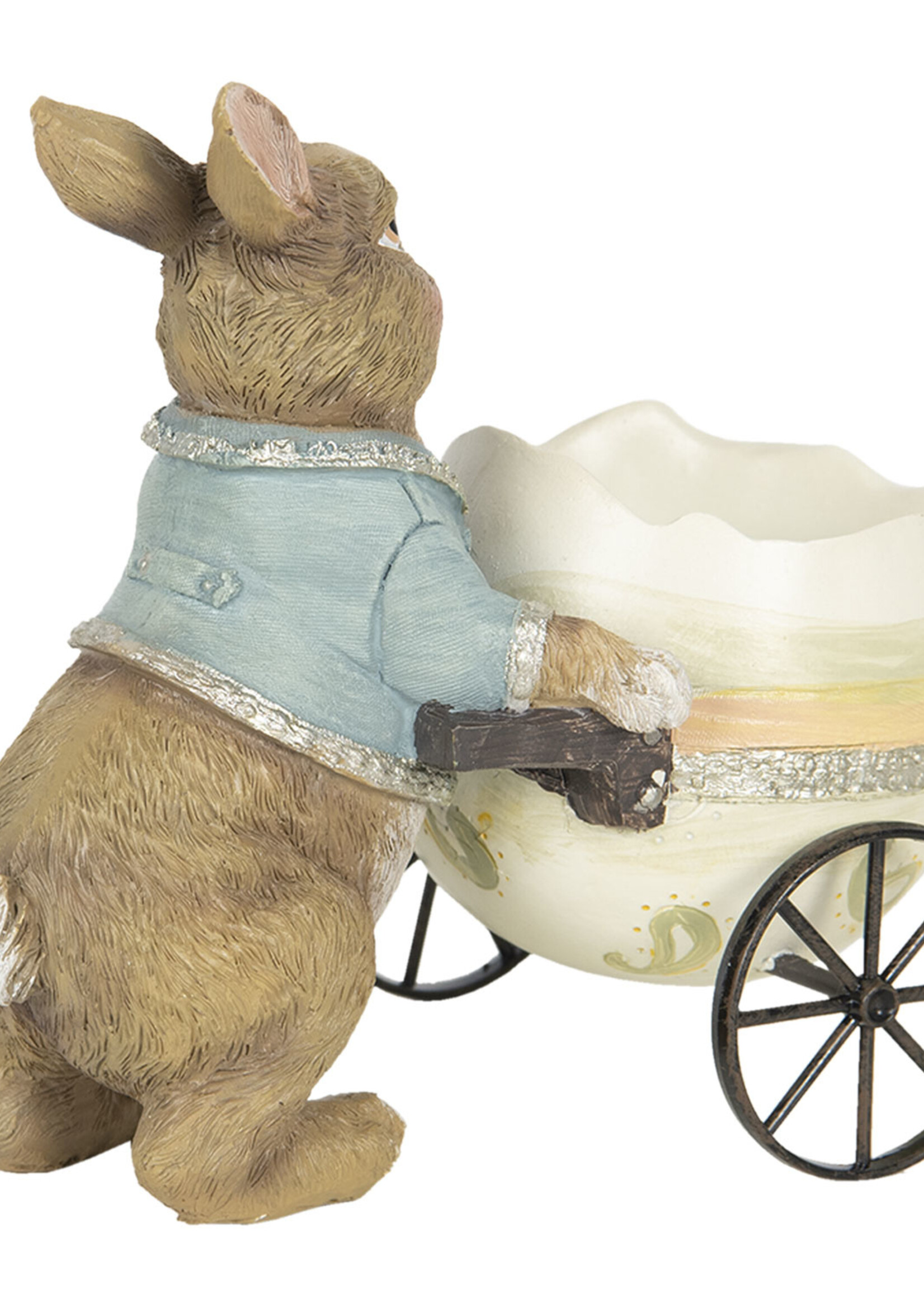 Clayre & Eef Décoration lapin 16*9*14 cm 6PR2335