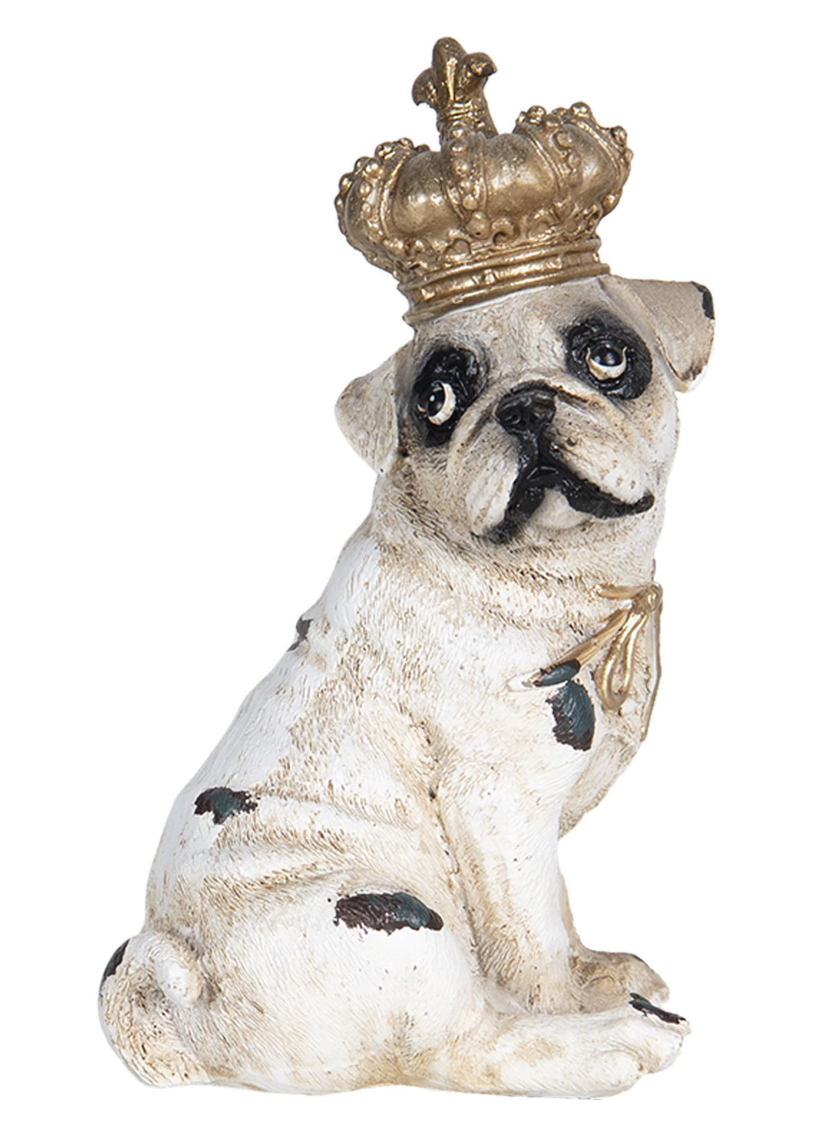Clayre & Eef Decoratie hond 7*6*12 cm 6PR2711