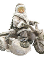 Clayre & Eef Décoration Père Noël sur moto 13*10*13 cm 6PR2775