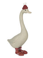 Clayre & Eef Decoratie zwaan 15*7*27 cm 6PR2781