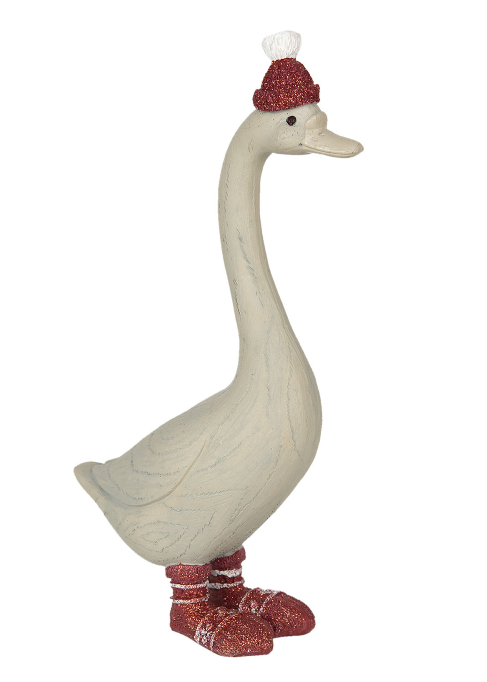 Clayre & Eef Decoratie zwaan 15*7*27 cm 6PR2781